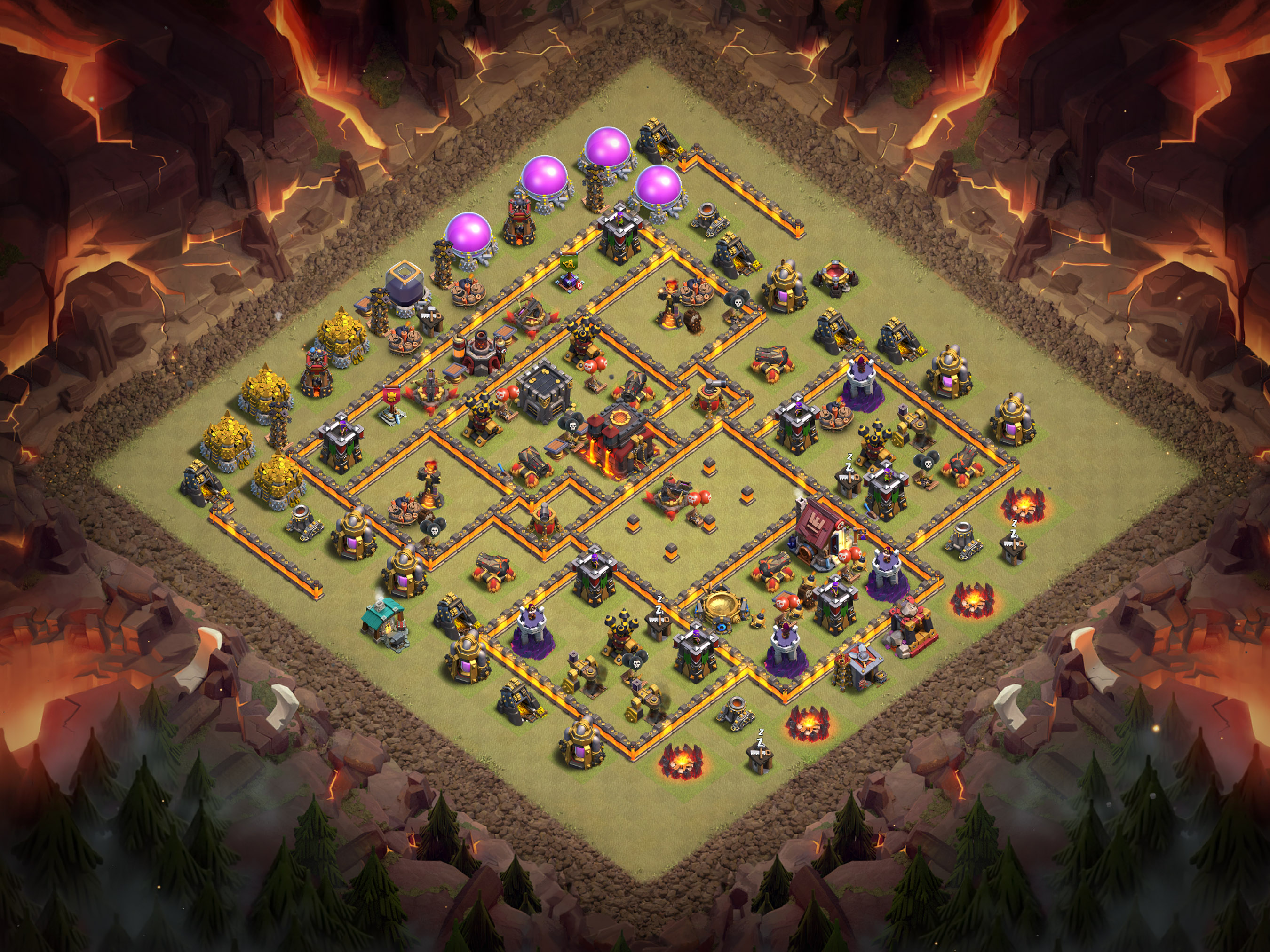 Th10 War Base Layout 1 layout