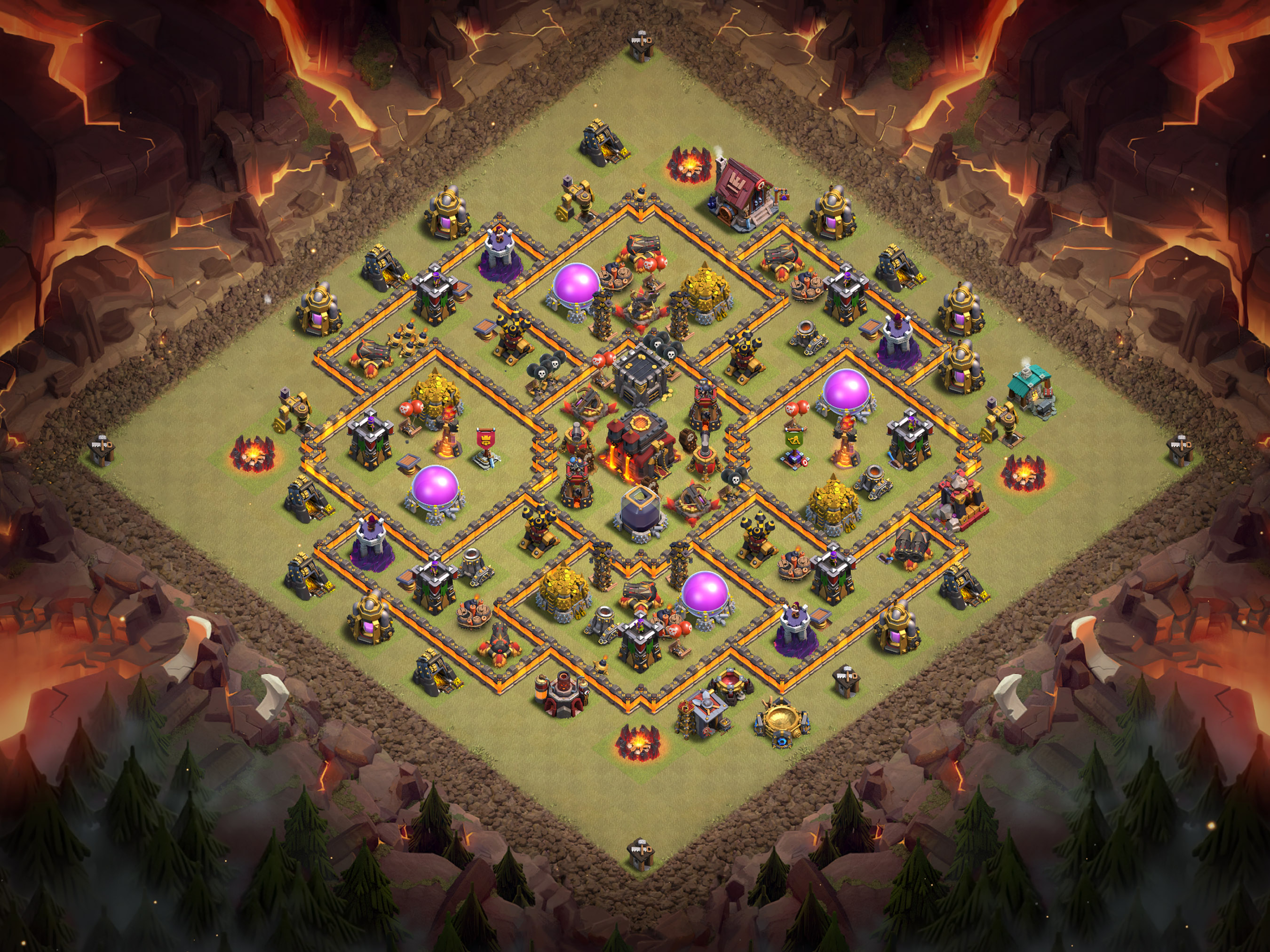 Th10 War Base Layout 18 layout