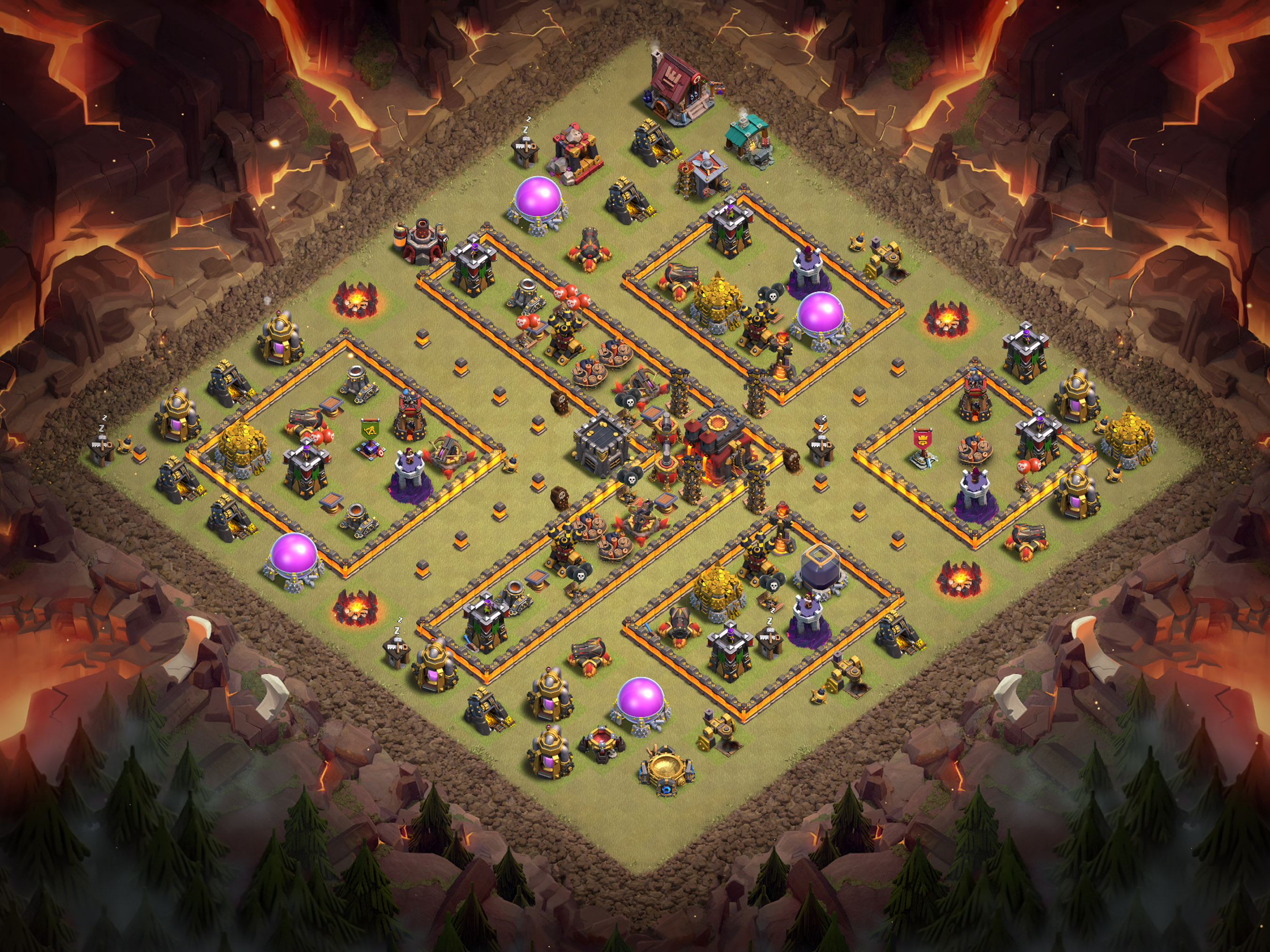 Th10 War Base Layout 19 layout
