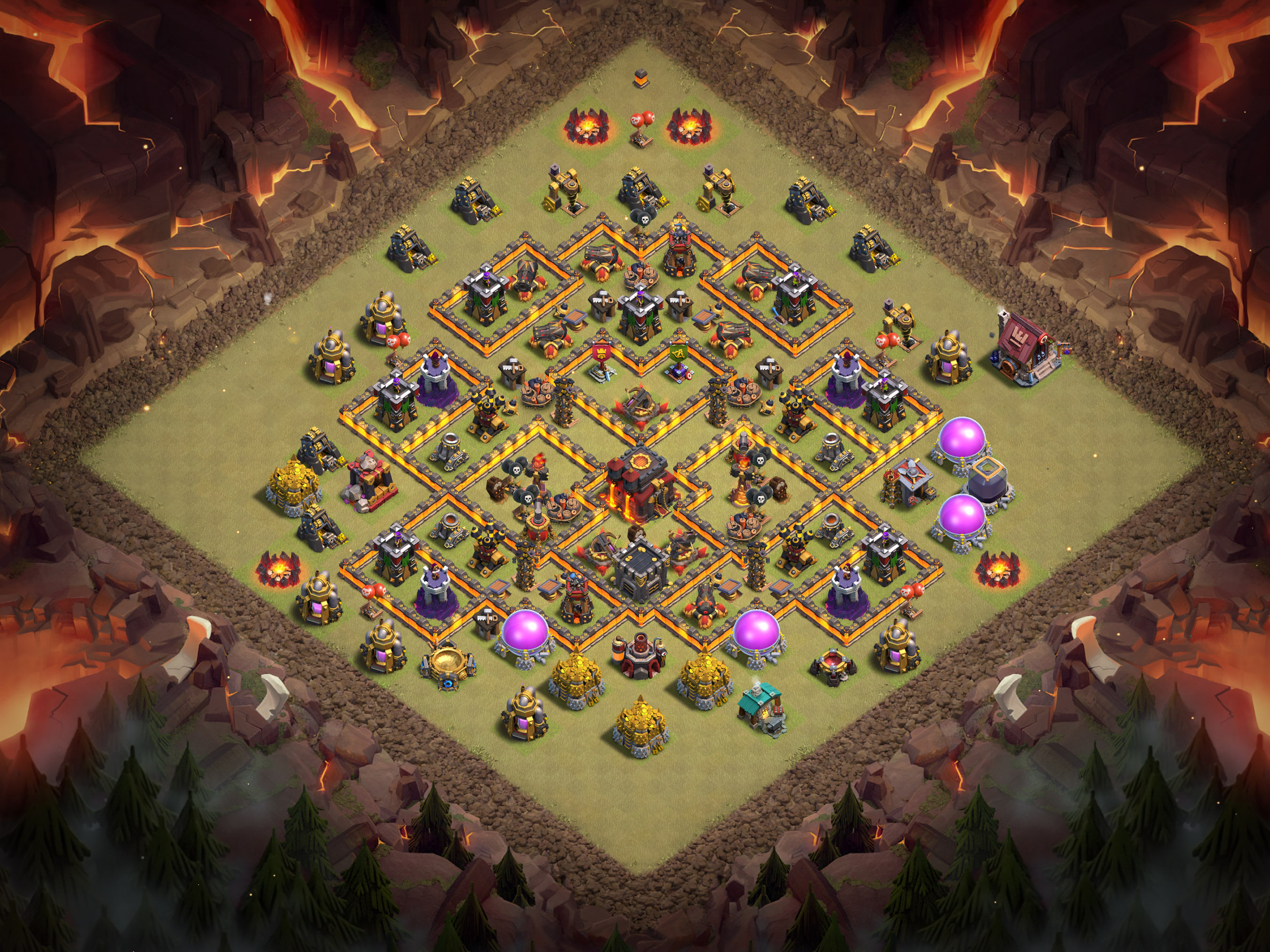 Th10 War Base Layout 22 layout