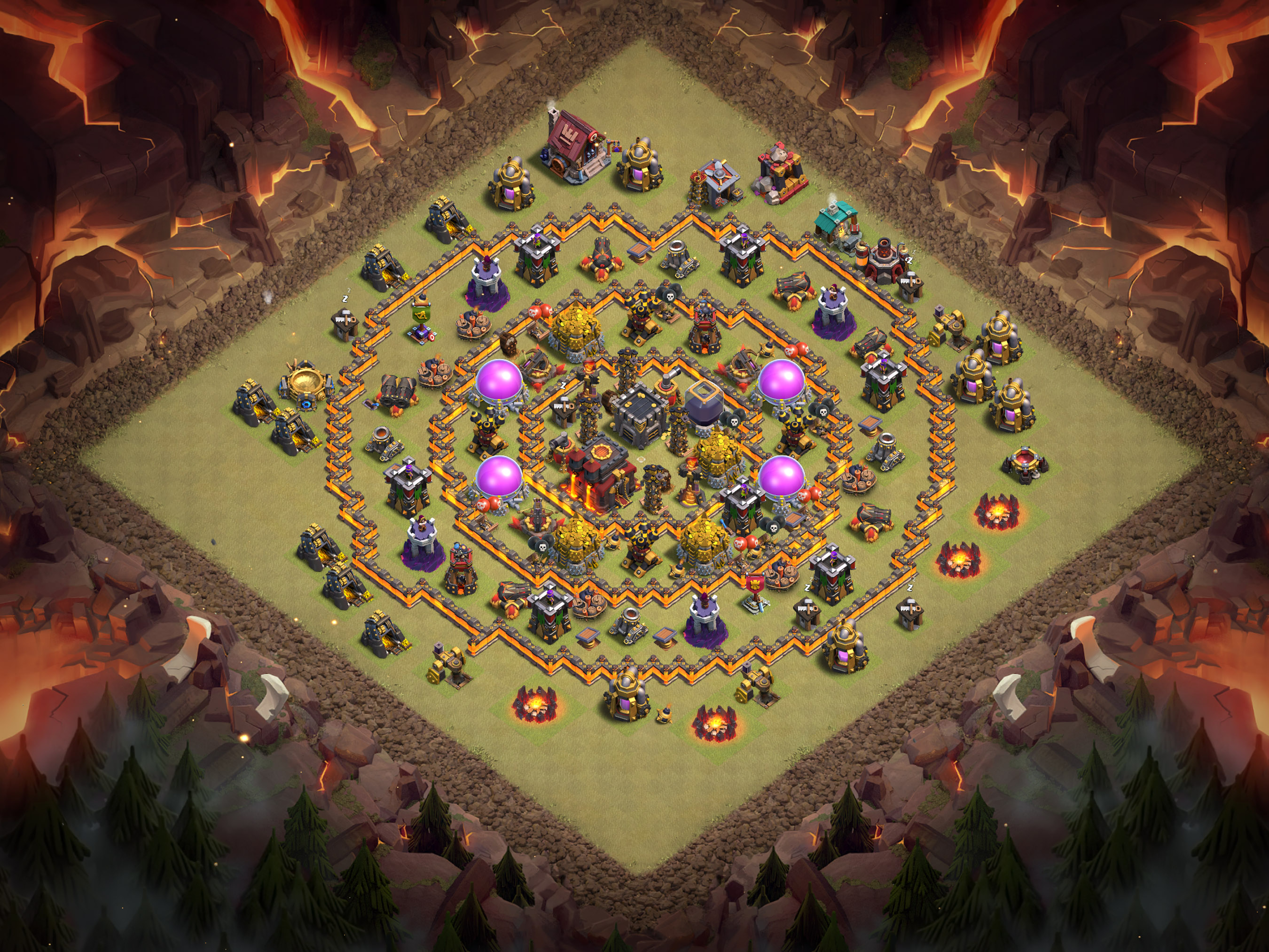 Th10 War Base Layout 23 layout