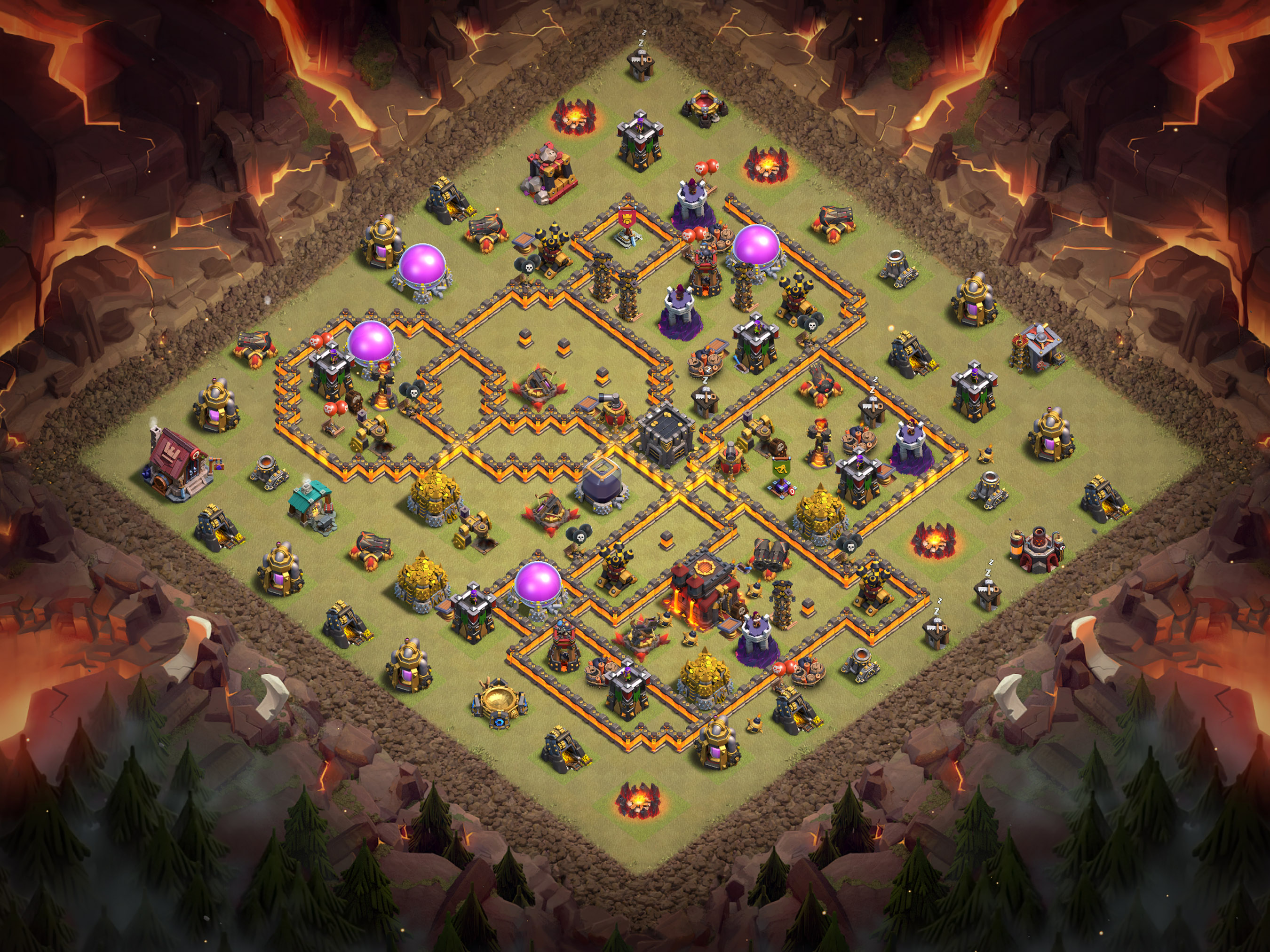 Th10 War Base Layout 24 layout