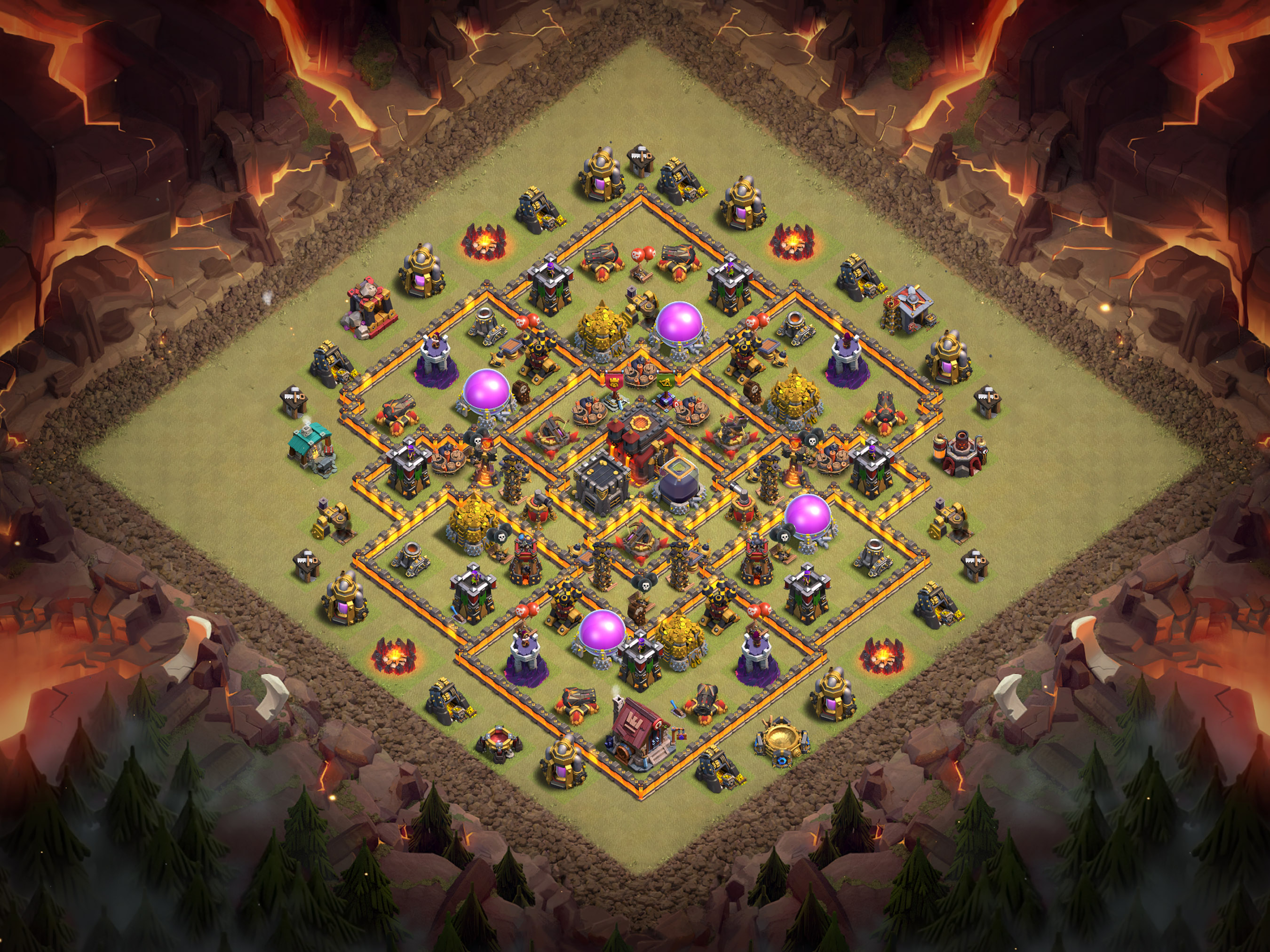 Th10 War Base Layout 3 layout