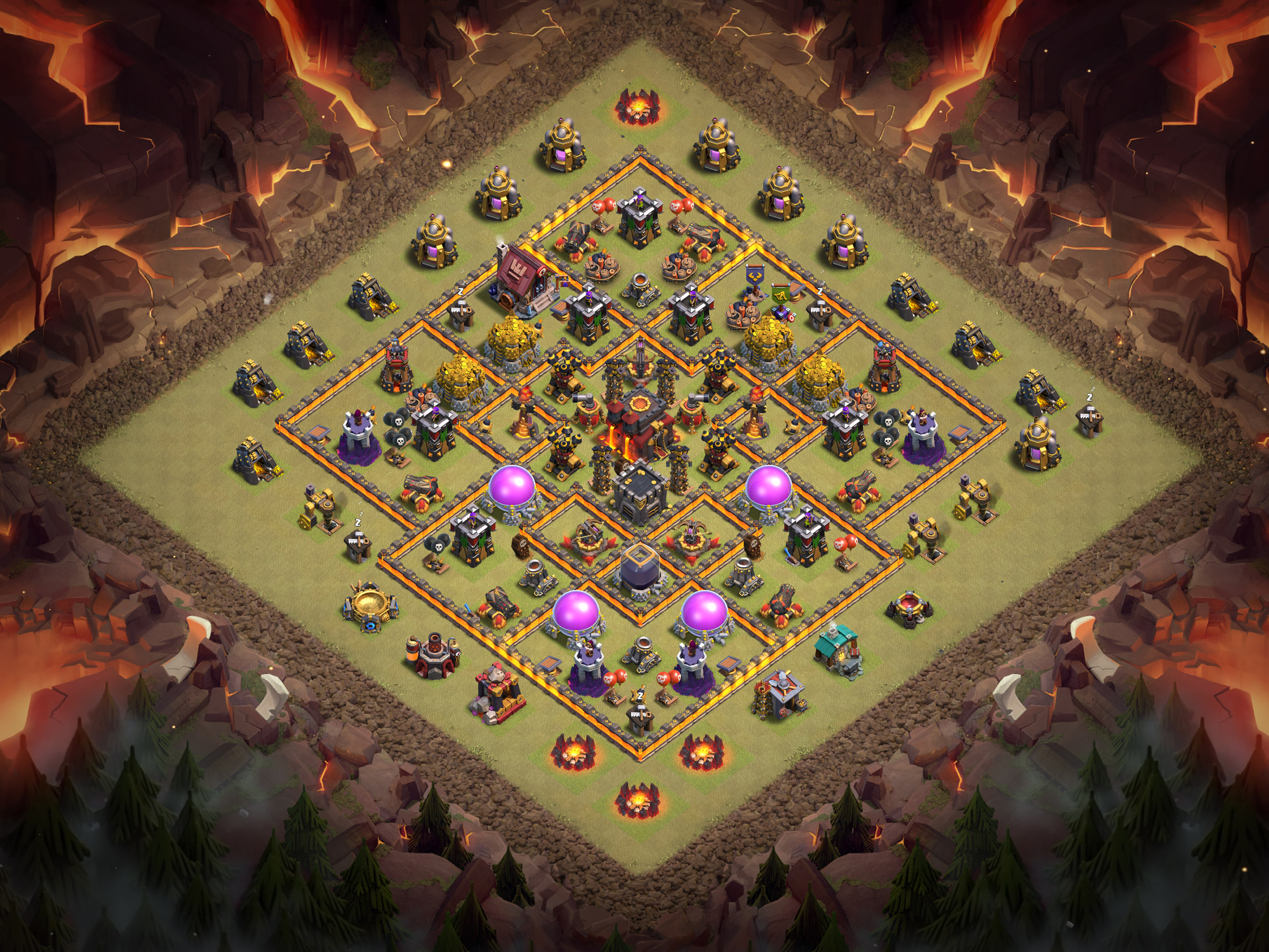 Th10 War Base Layout 5 layout