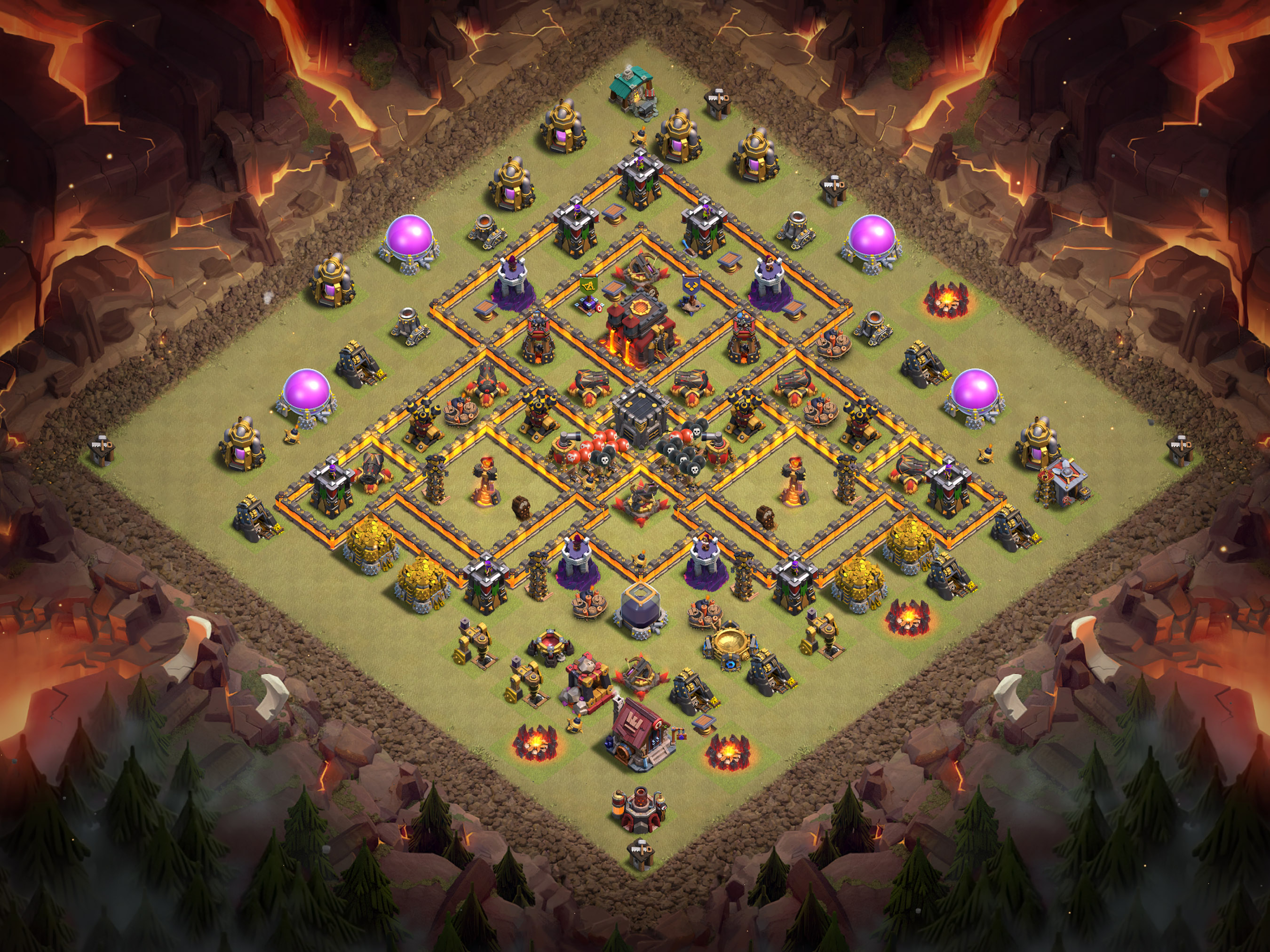 Th10 War Base Layout 7 layout