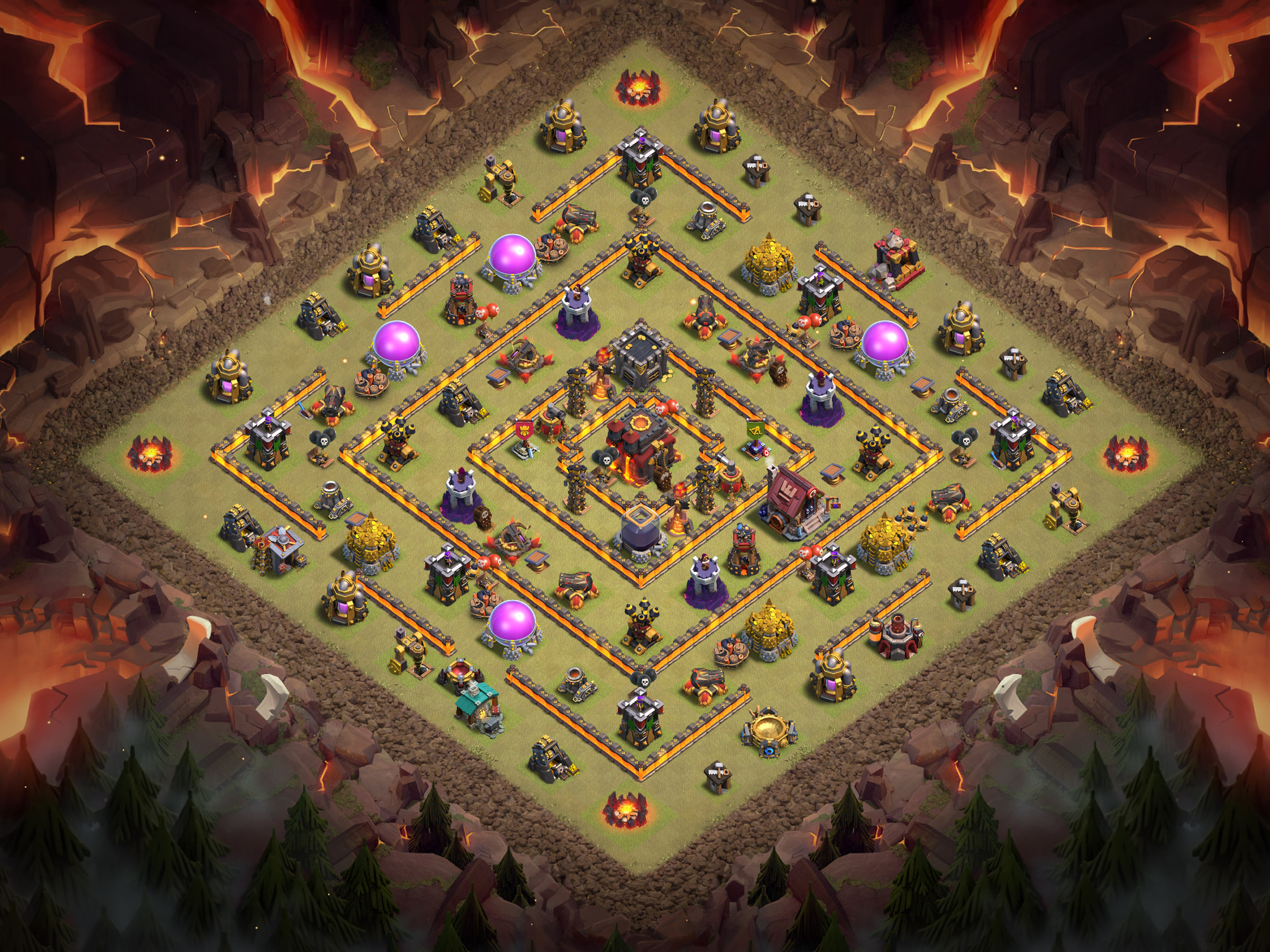 Th10 War Base Layout 8 layout