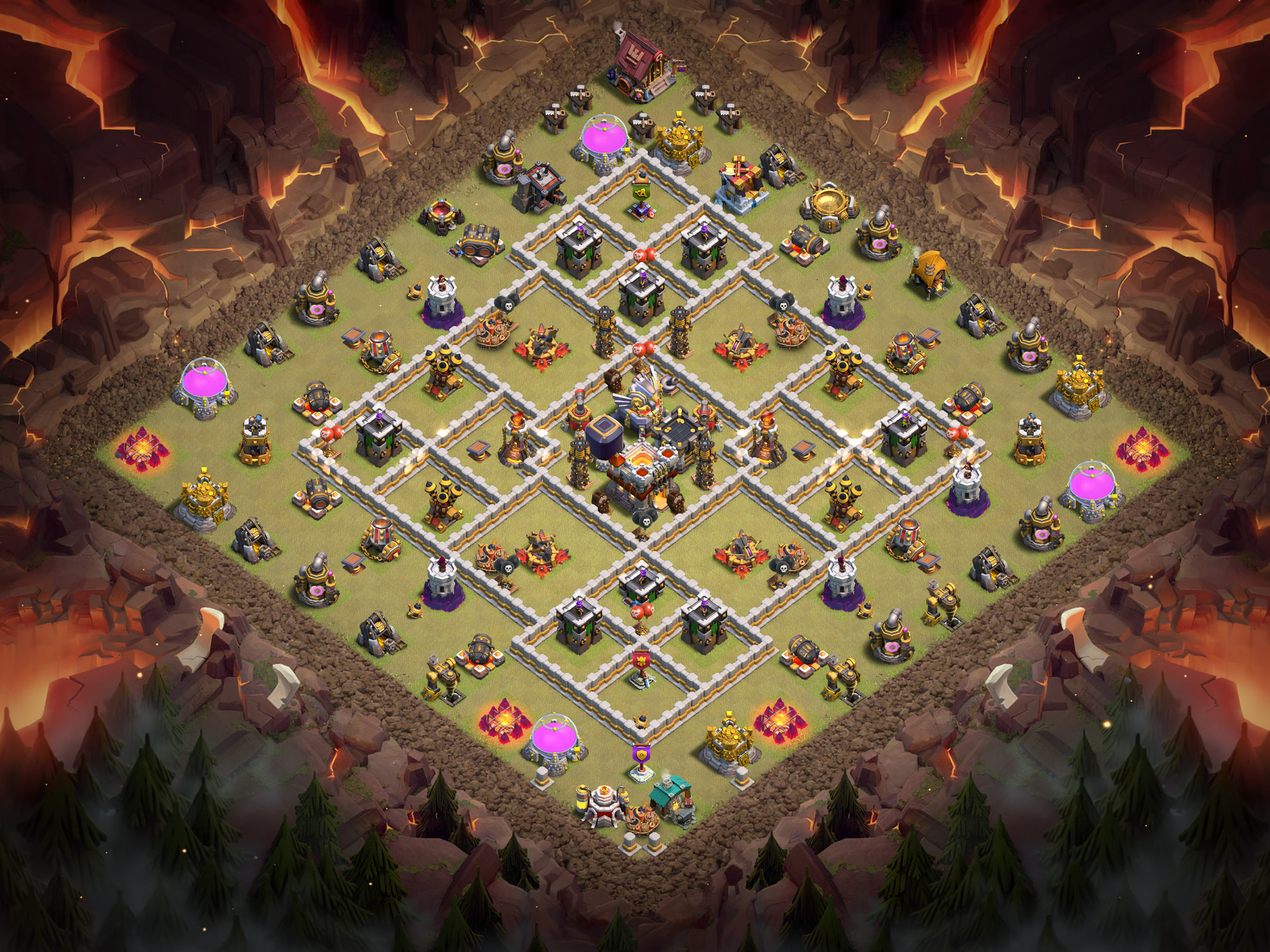 Th11 War Base Layout 14 layout