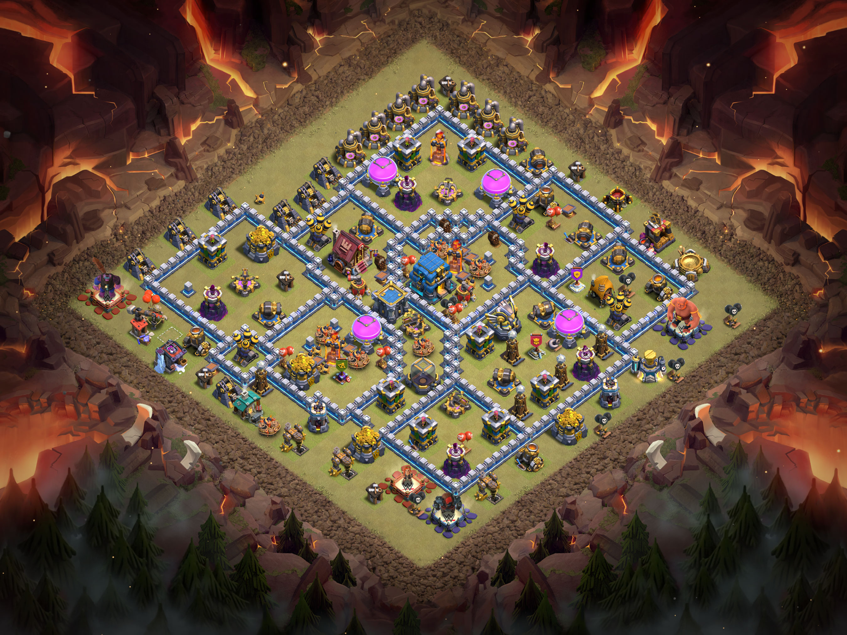 Th12 War Base Layout 12 layout