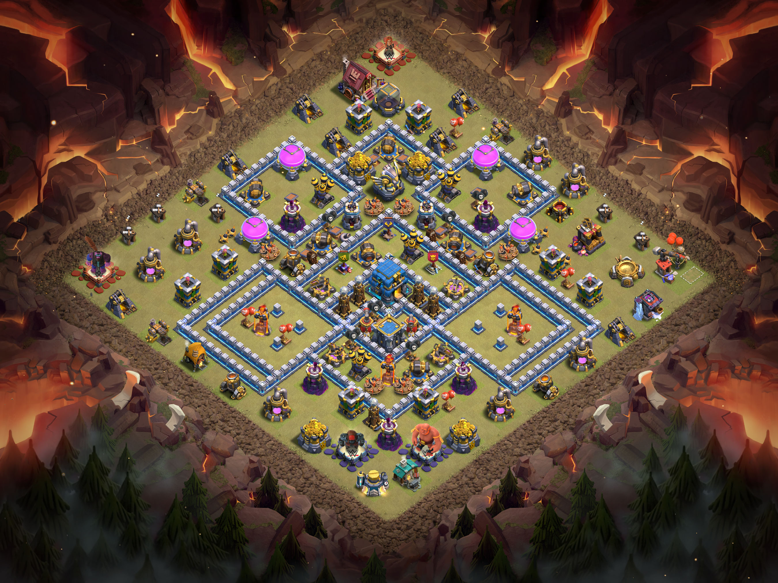 Th12 War Base Layout 17 layout