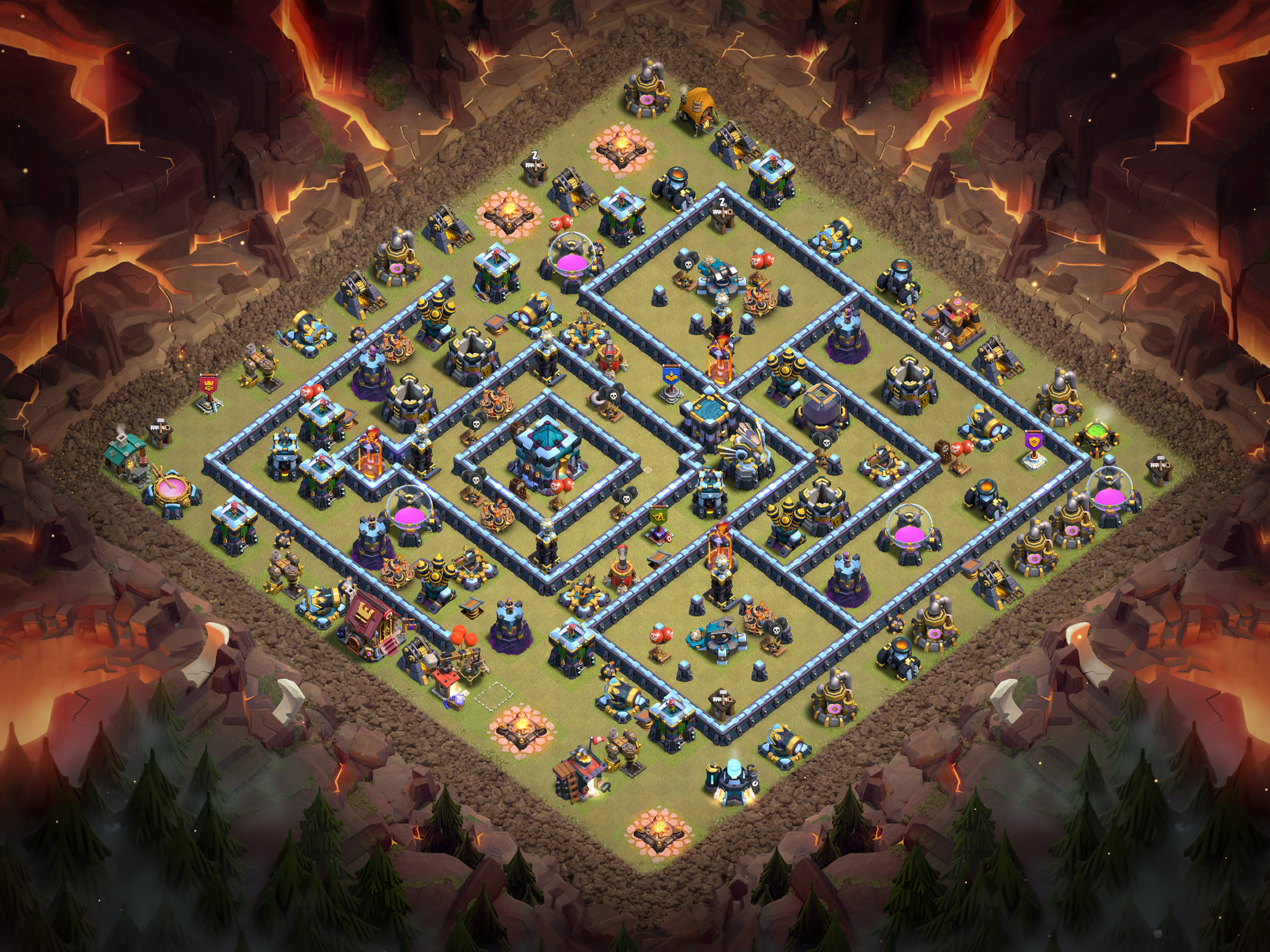 Th13 War Base Layout 13 layout