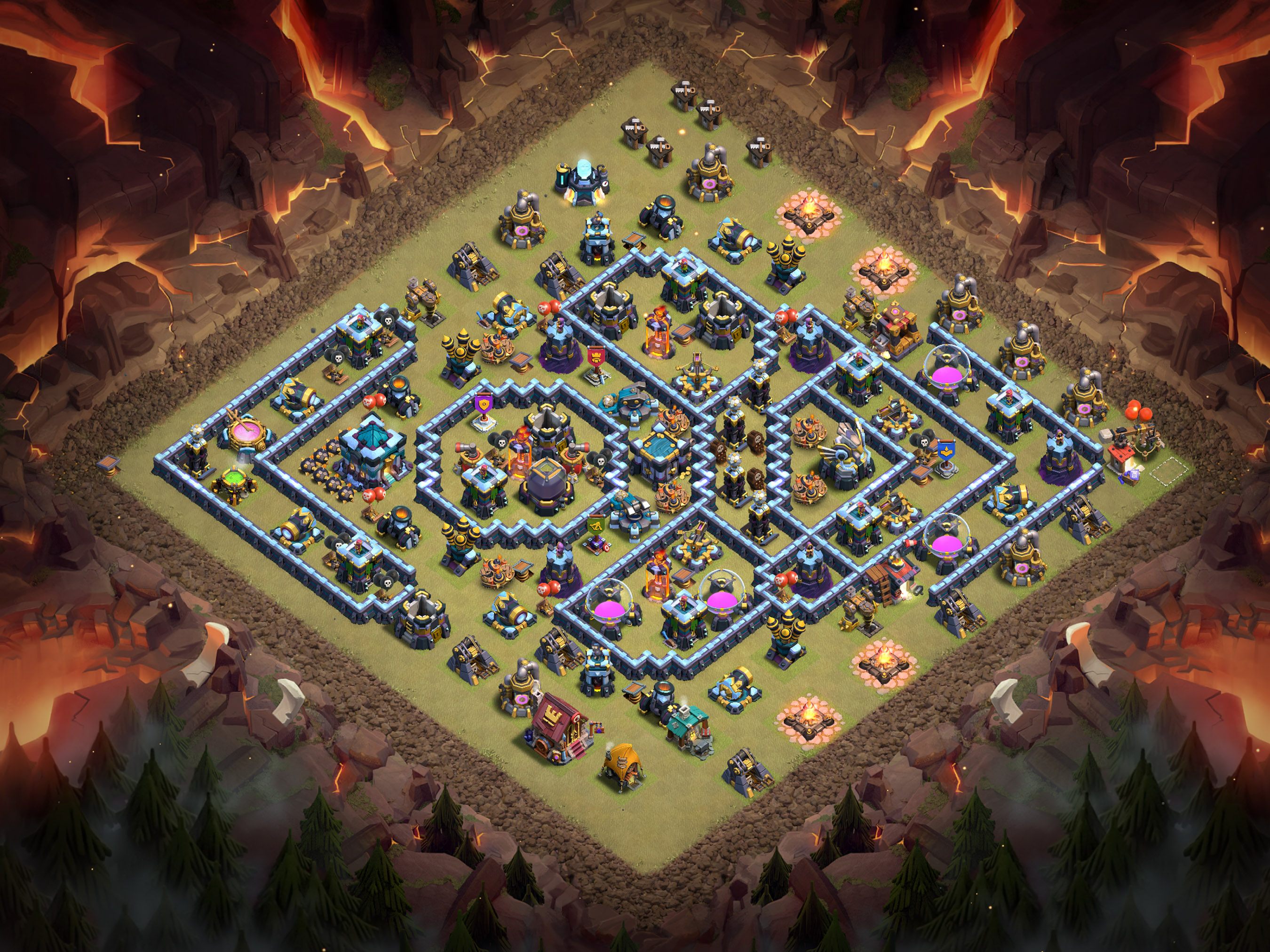 Th13 War Base Layout 16 layout