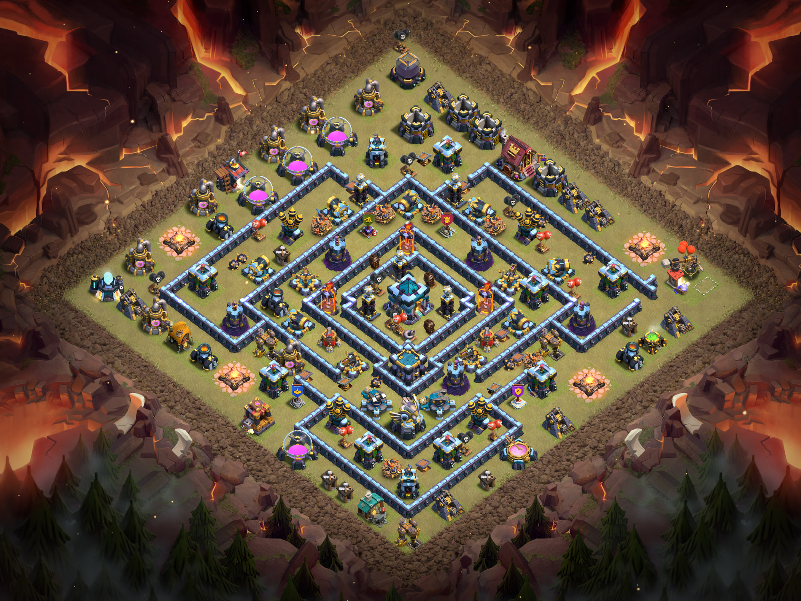 Th13 War Base Layout 17 layout