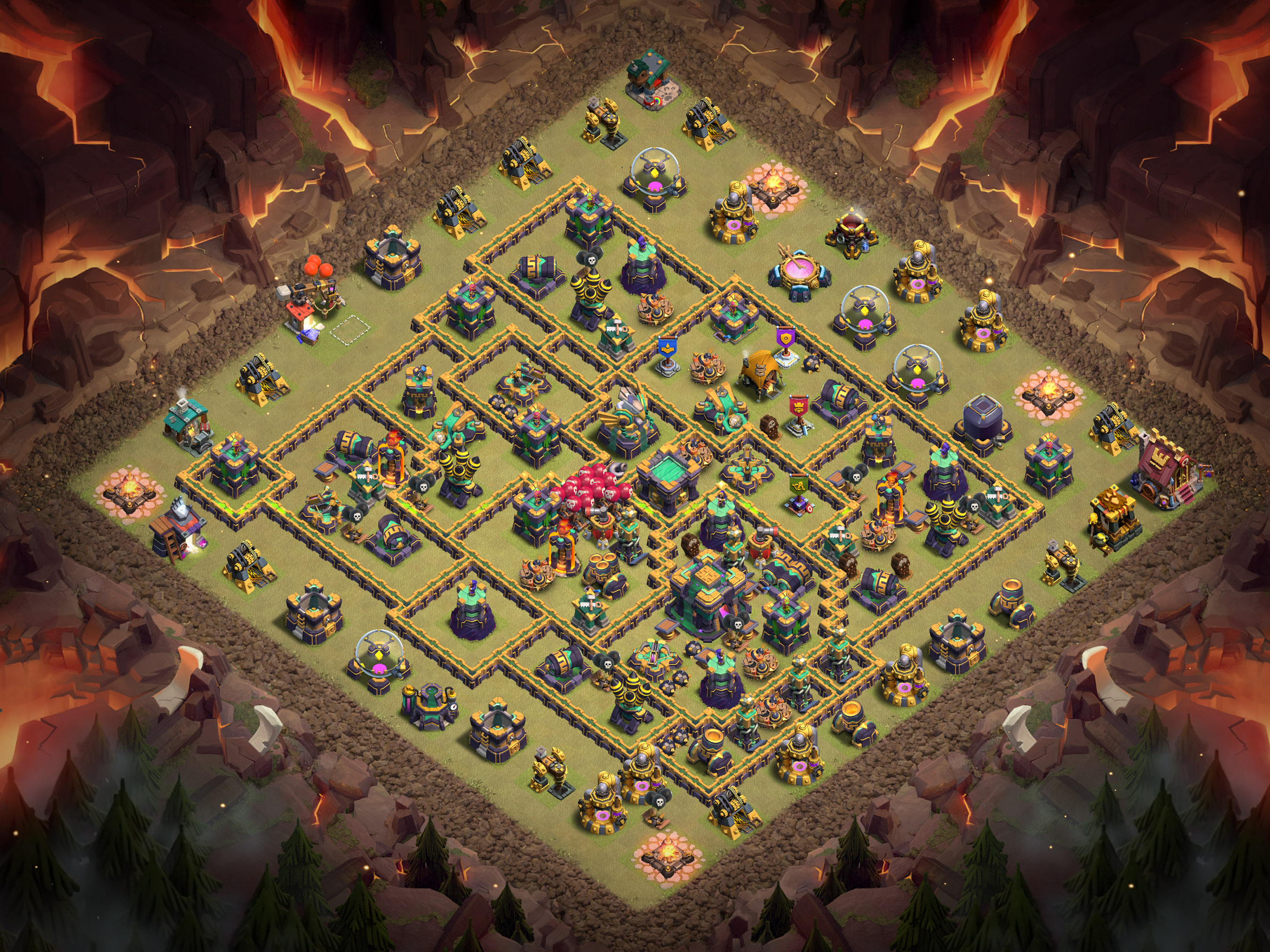 Th14 War Base Layout 1 layout