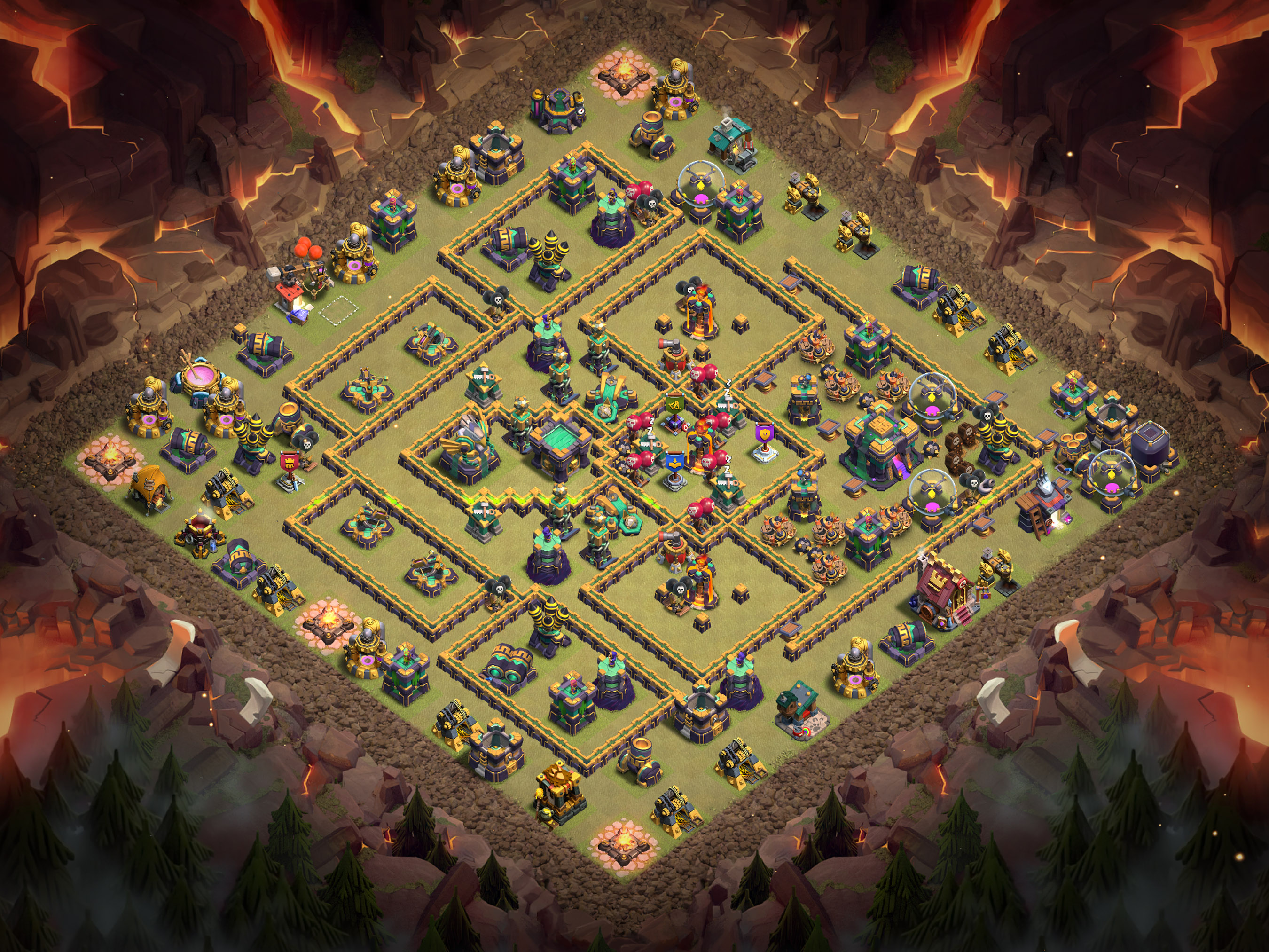 Th14 War Base Layout 10 layout