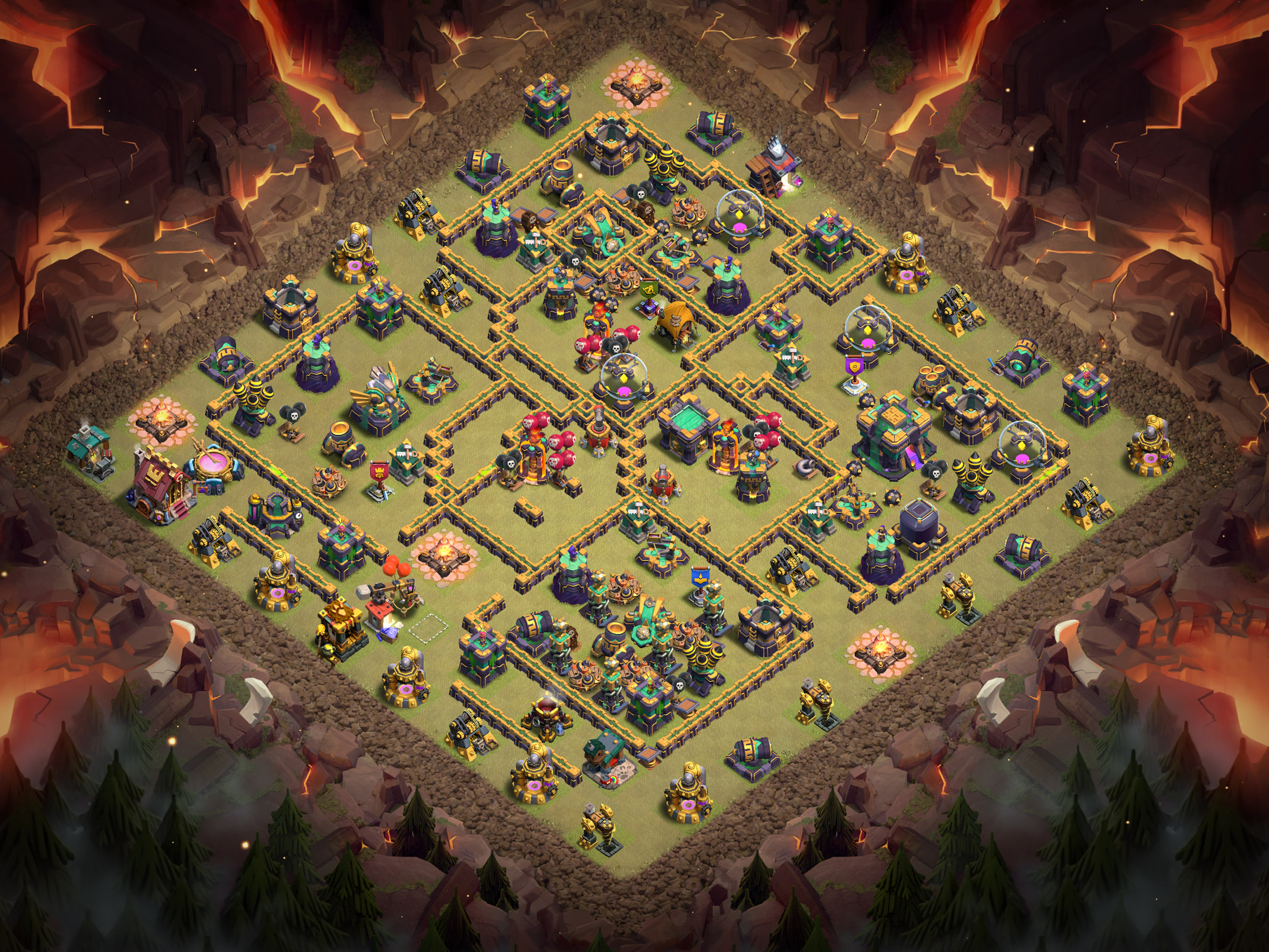 Th14 War Base Layout 11 layout