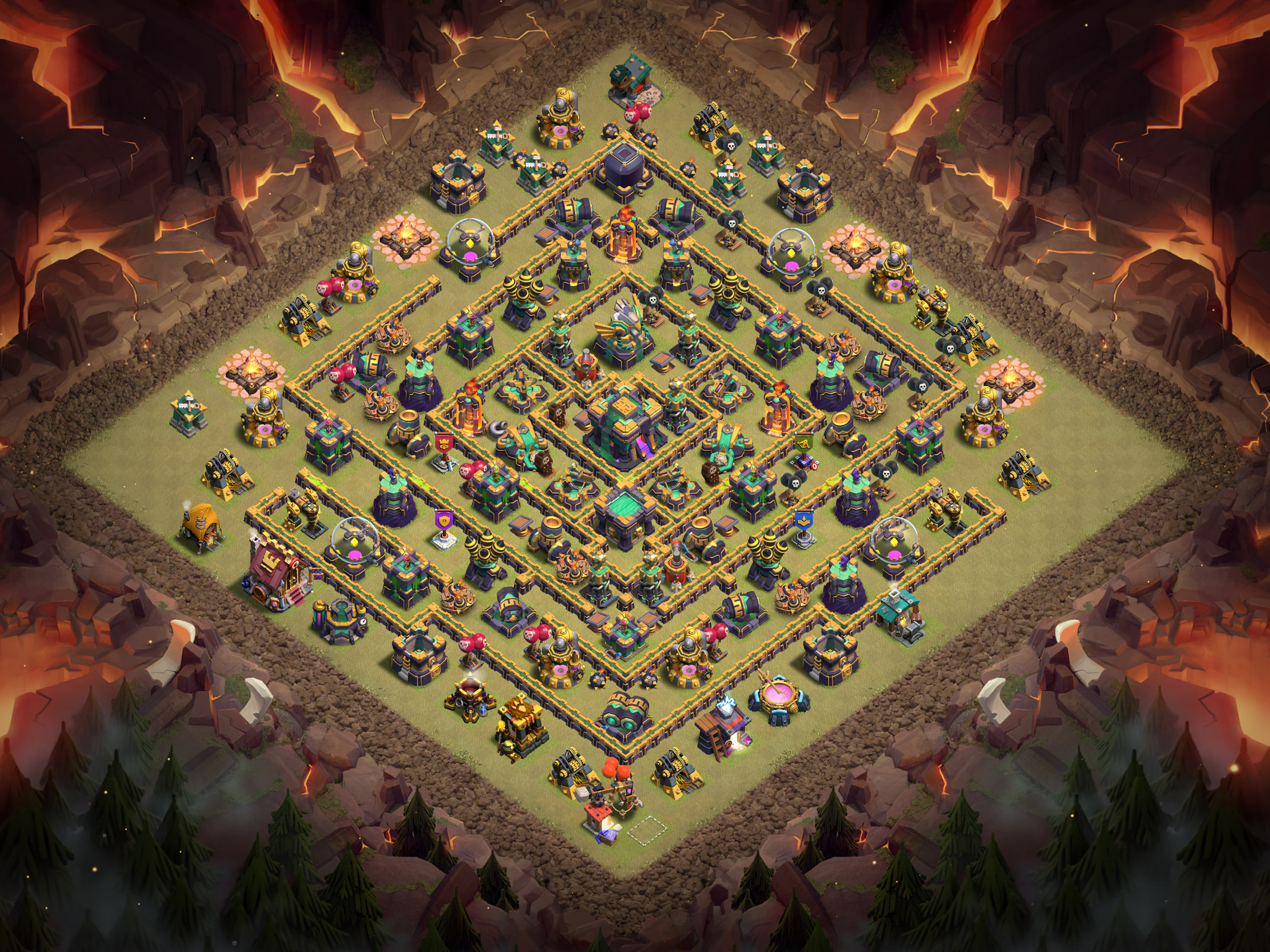Th14 War Base Layout 12 layout