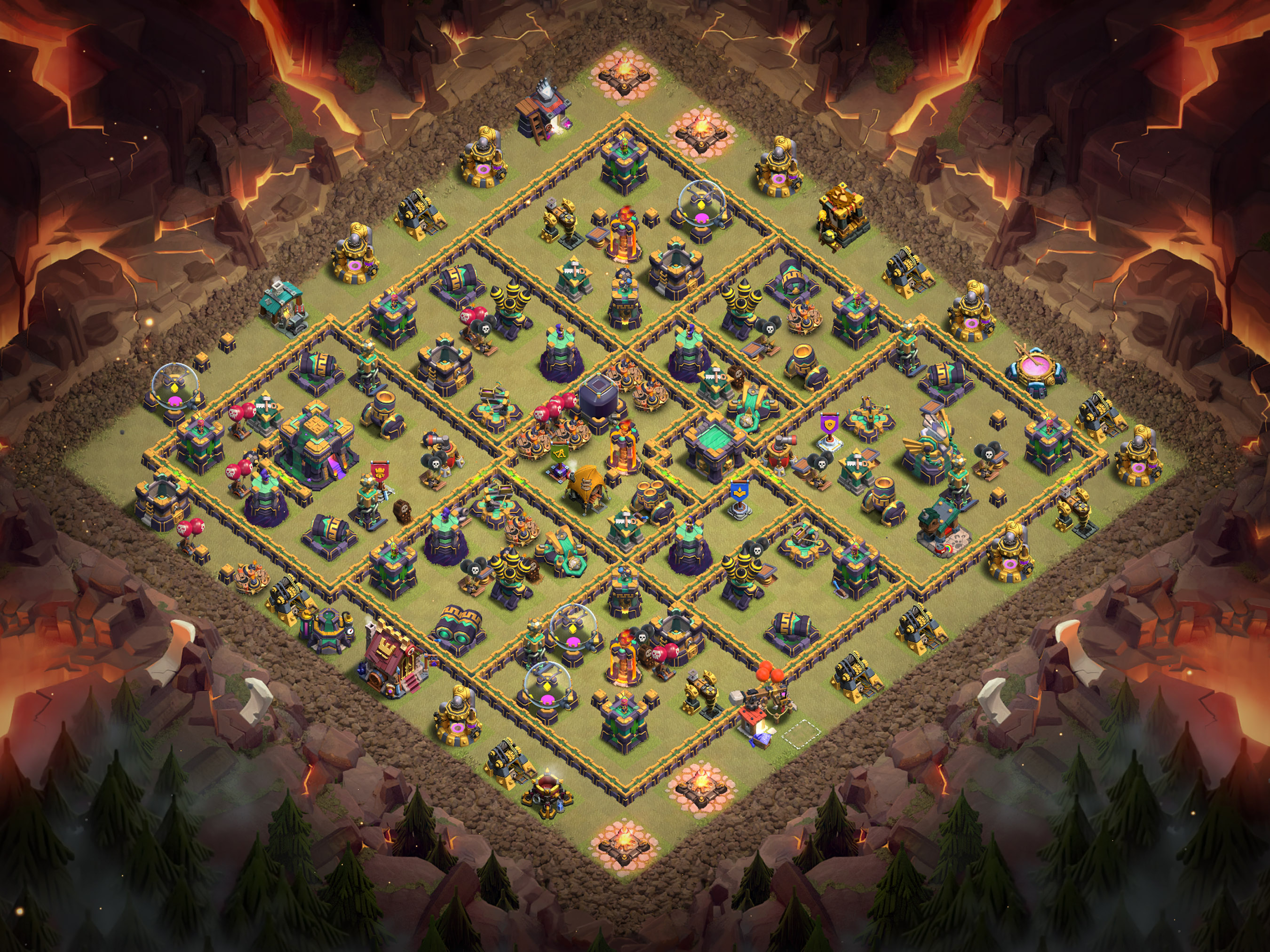 Th14 War Base Layout 13 layout