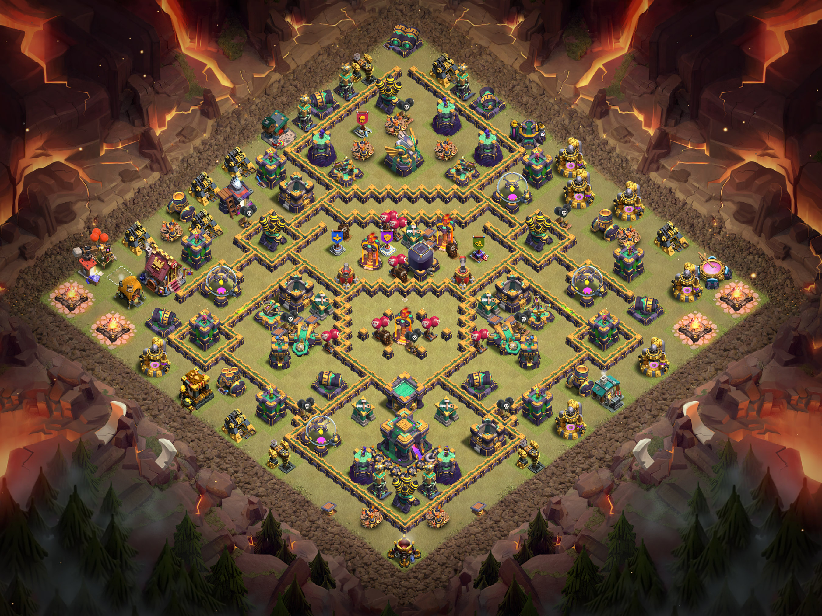 Th14 War Base Layout 16 layout