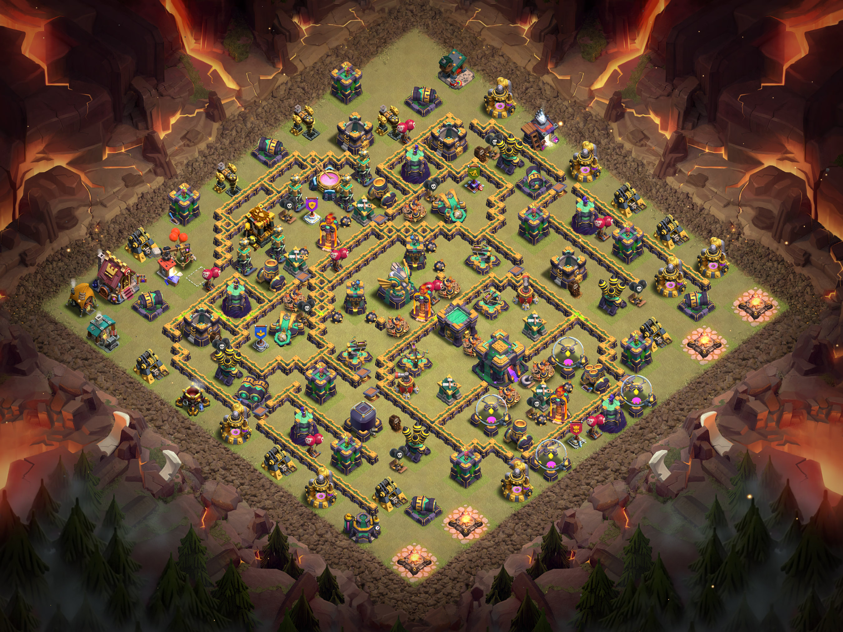Th14 War Base Layout 19 layout