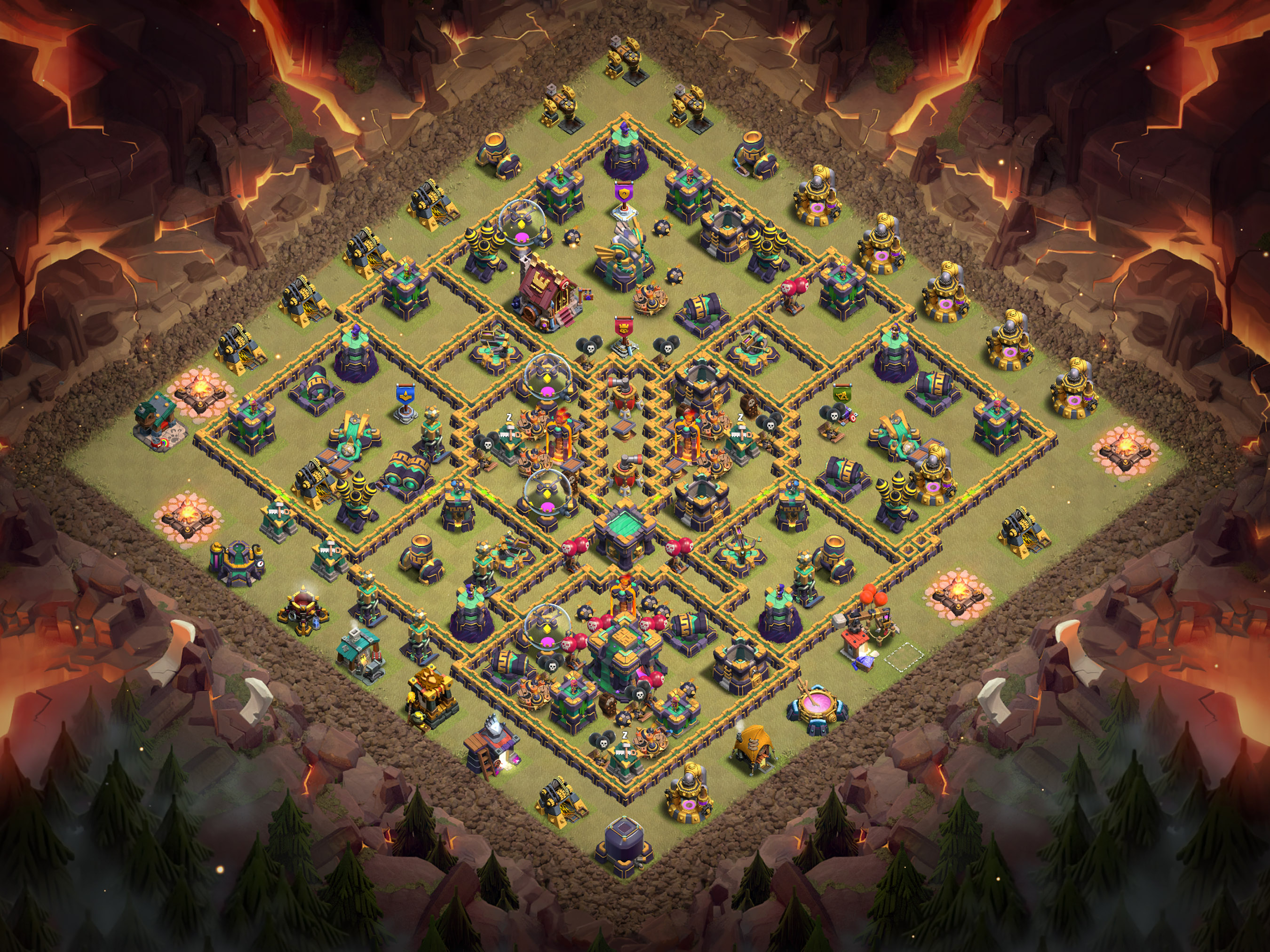 Th14 War Base Layout 2 layout