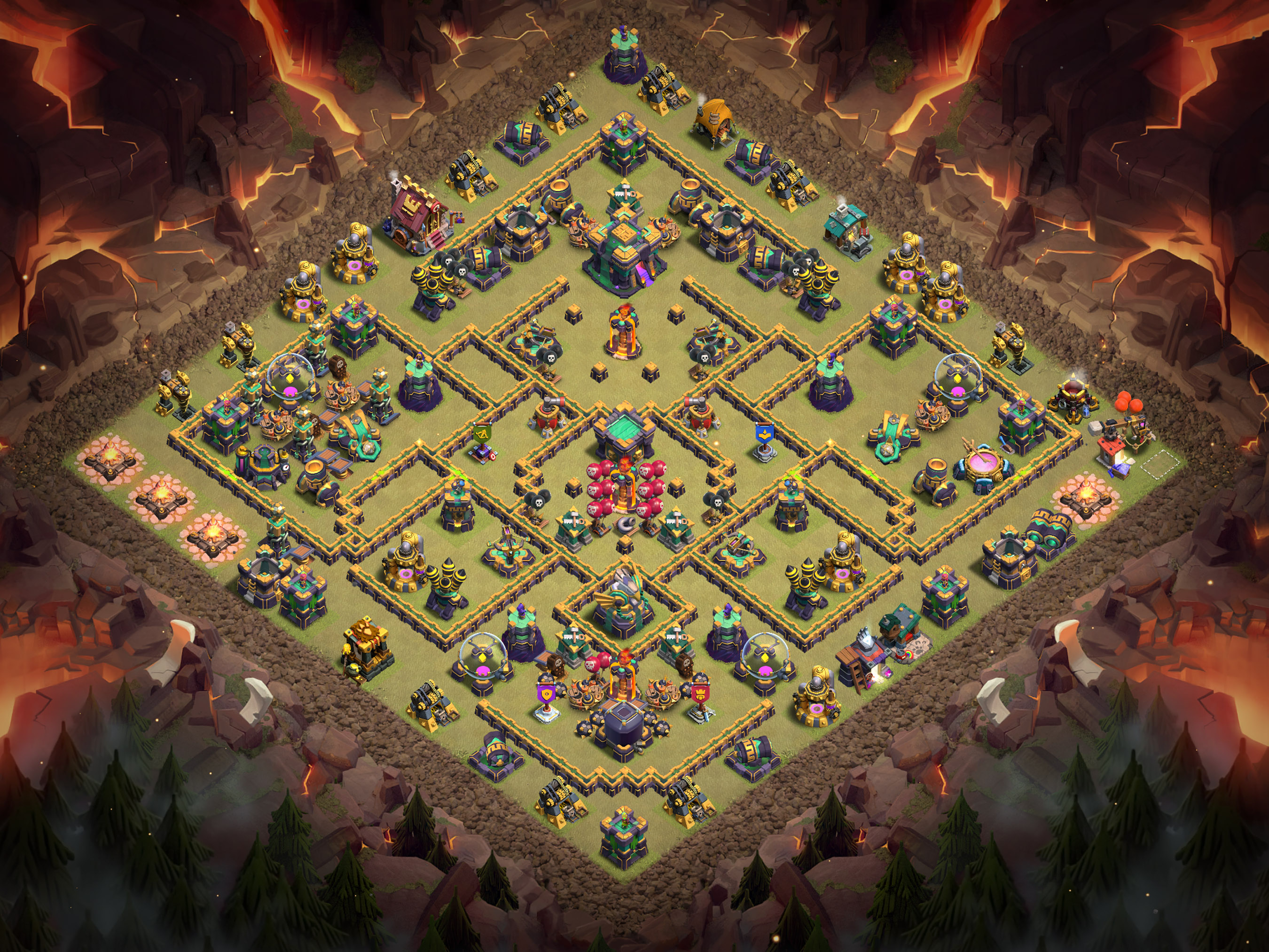Th14 War Base Layout 20 layout