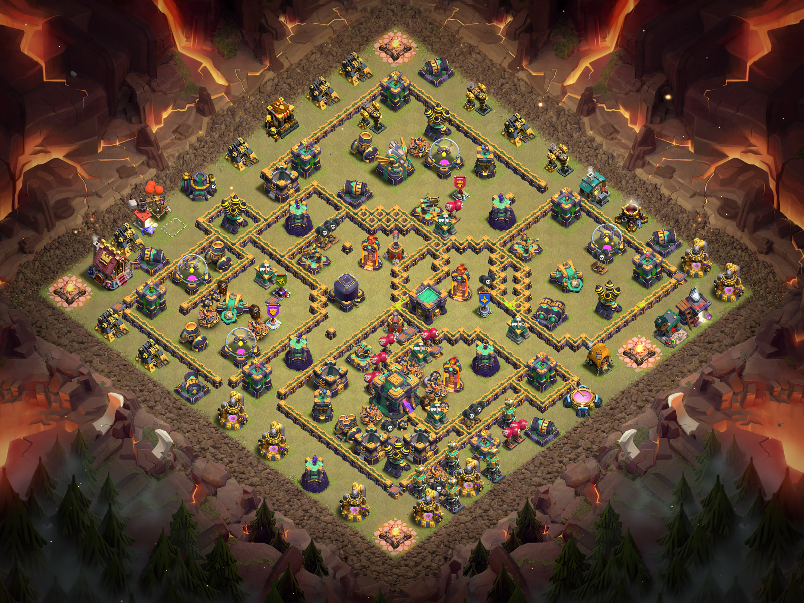 Th14 War Base Layout 21 layout