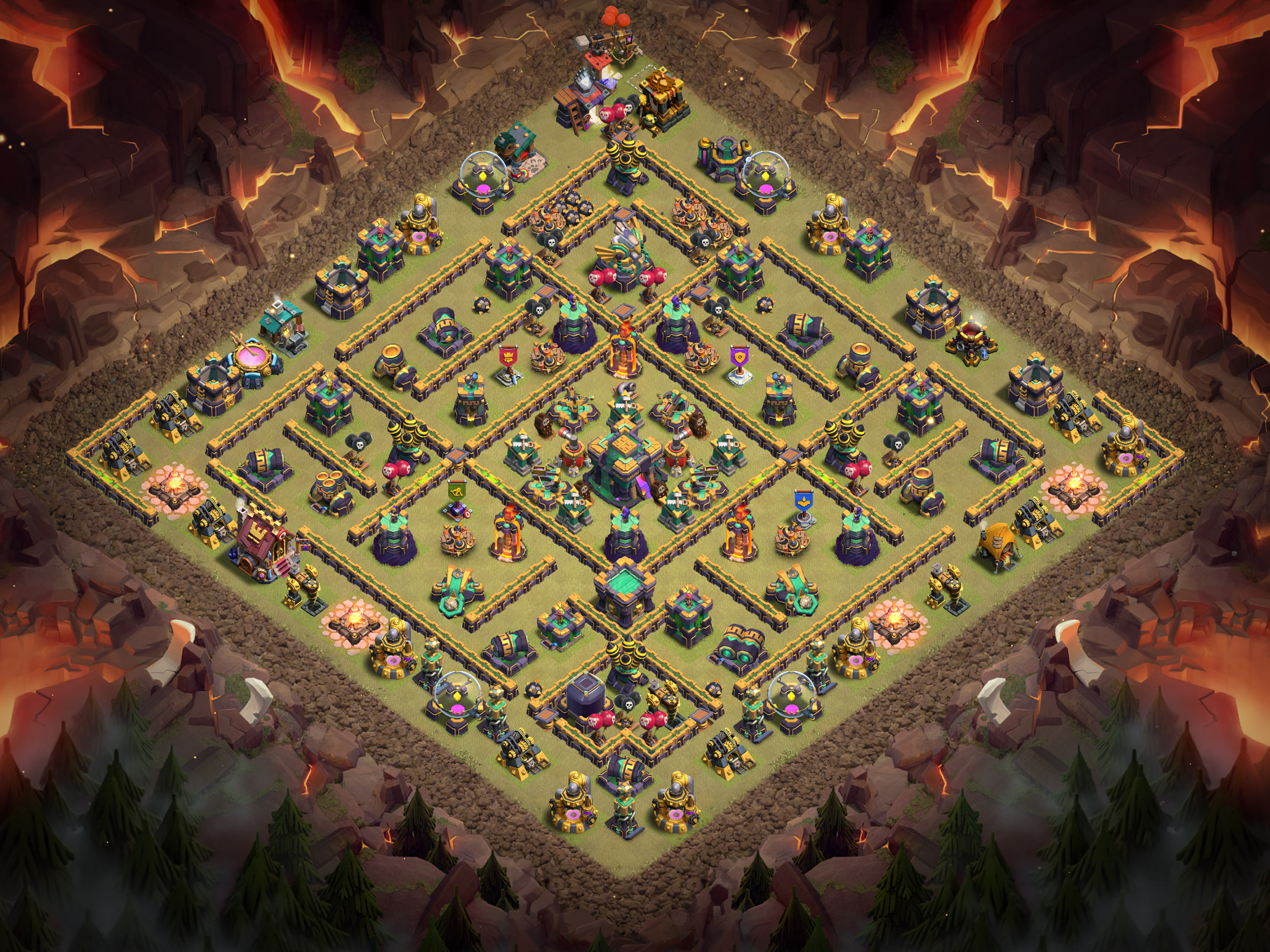 Th14 War Base Layout 24 layout