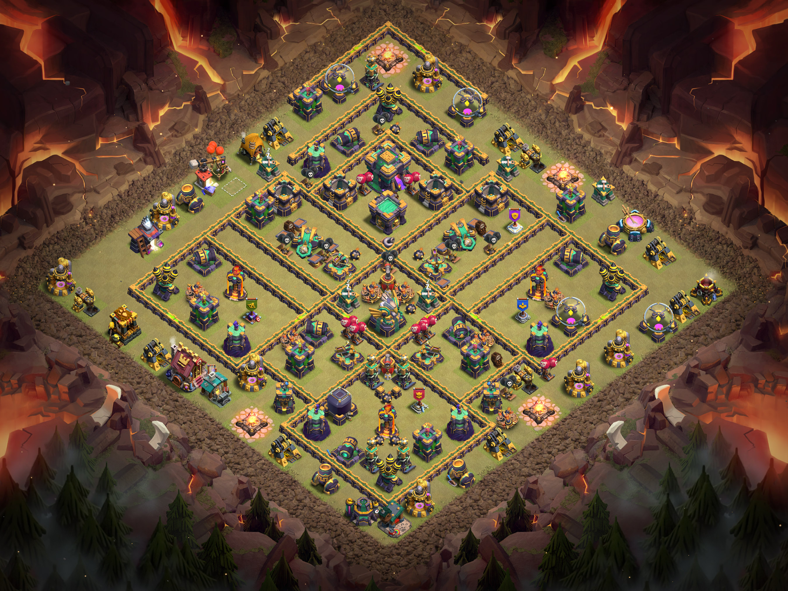 Th14 War Base Layout 4 layout
