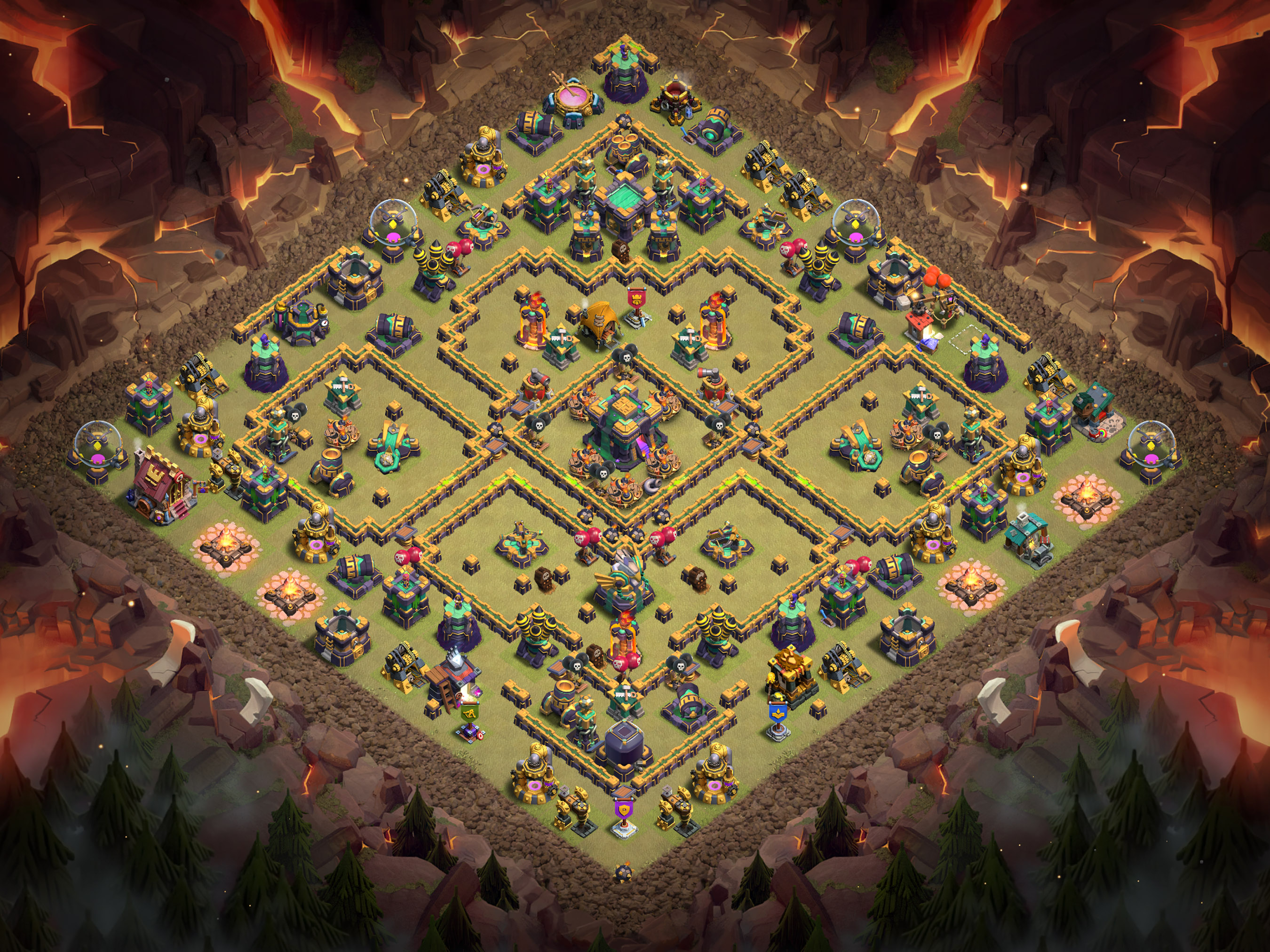 Th14 War Base Layout 6 layout