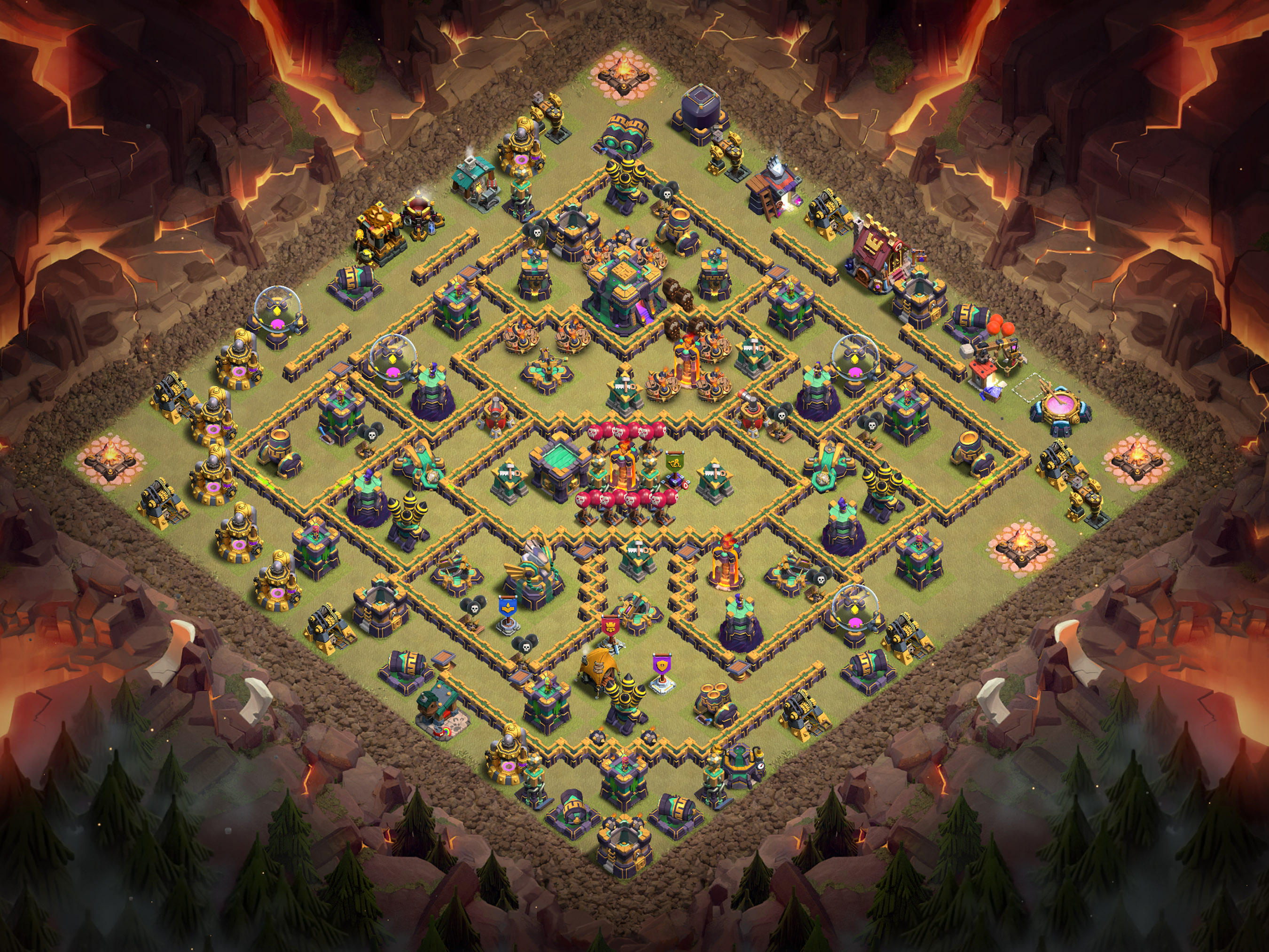 Th14 War Base Layout 7 layout