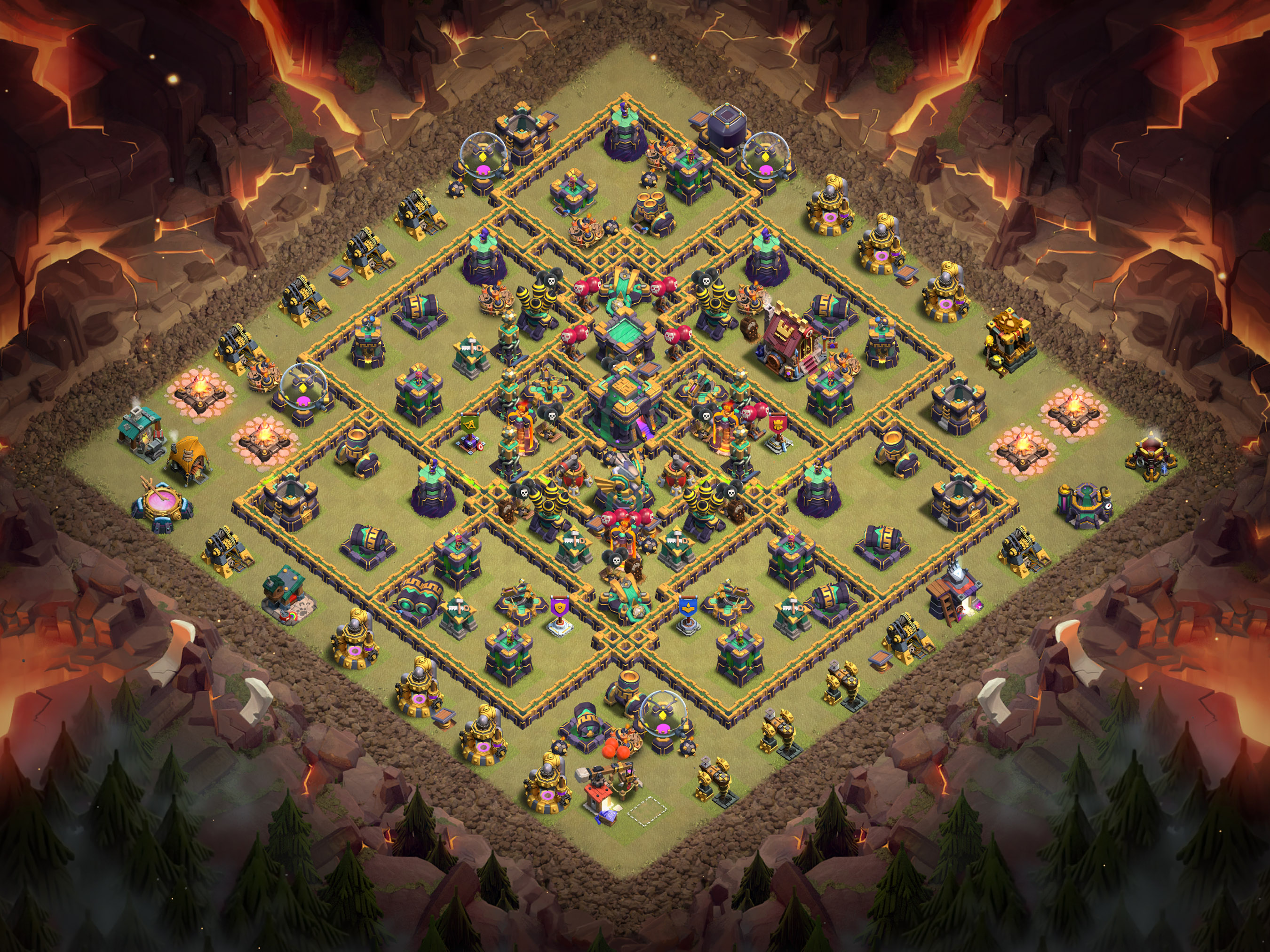 Th14 War Base Layout 8 layout