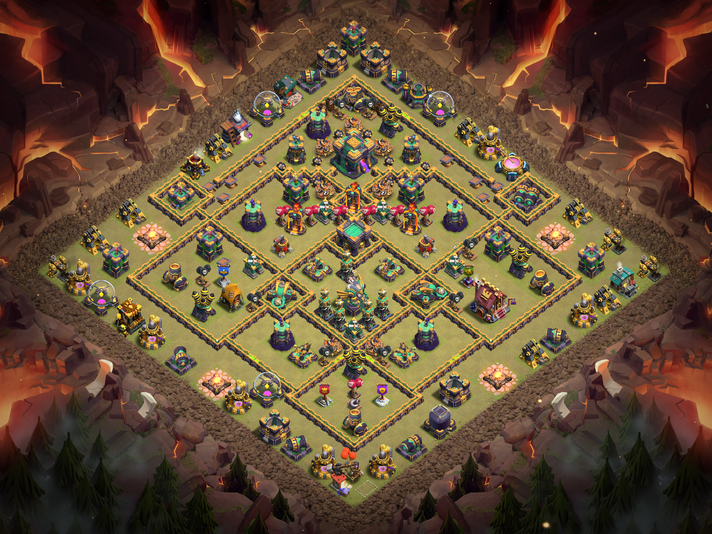 Th14 War Base Layout 9 layout