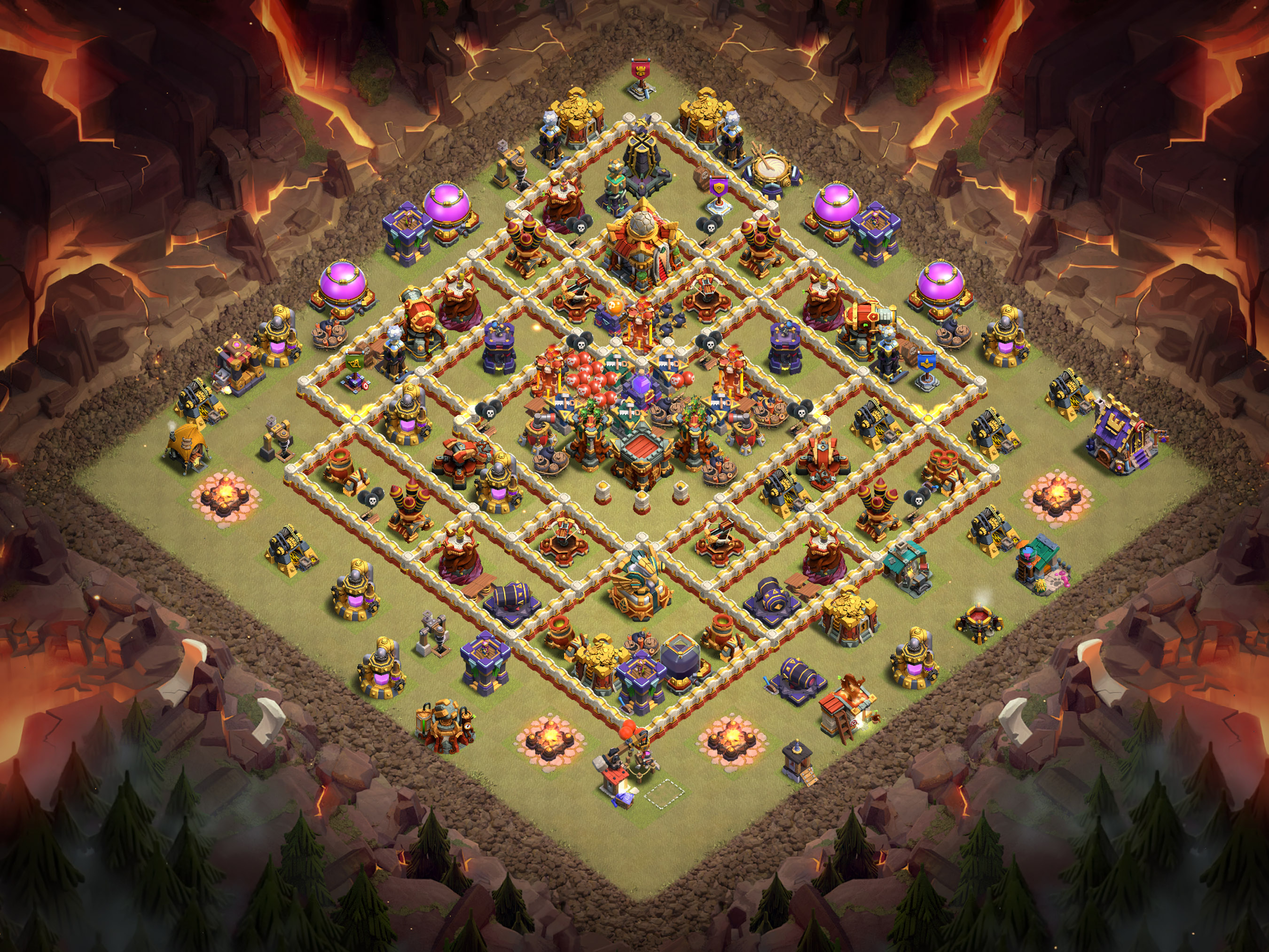 Th16 War Base Layout 1 layout
