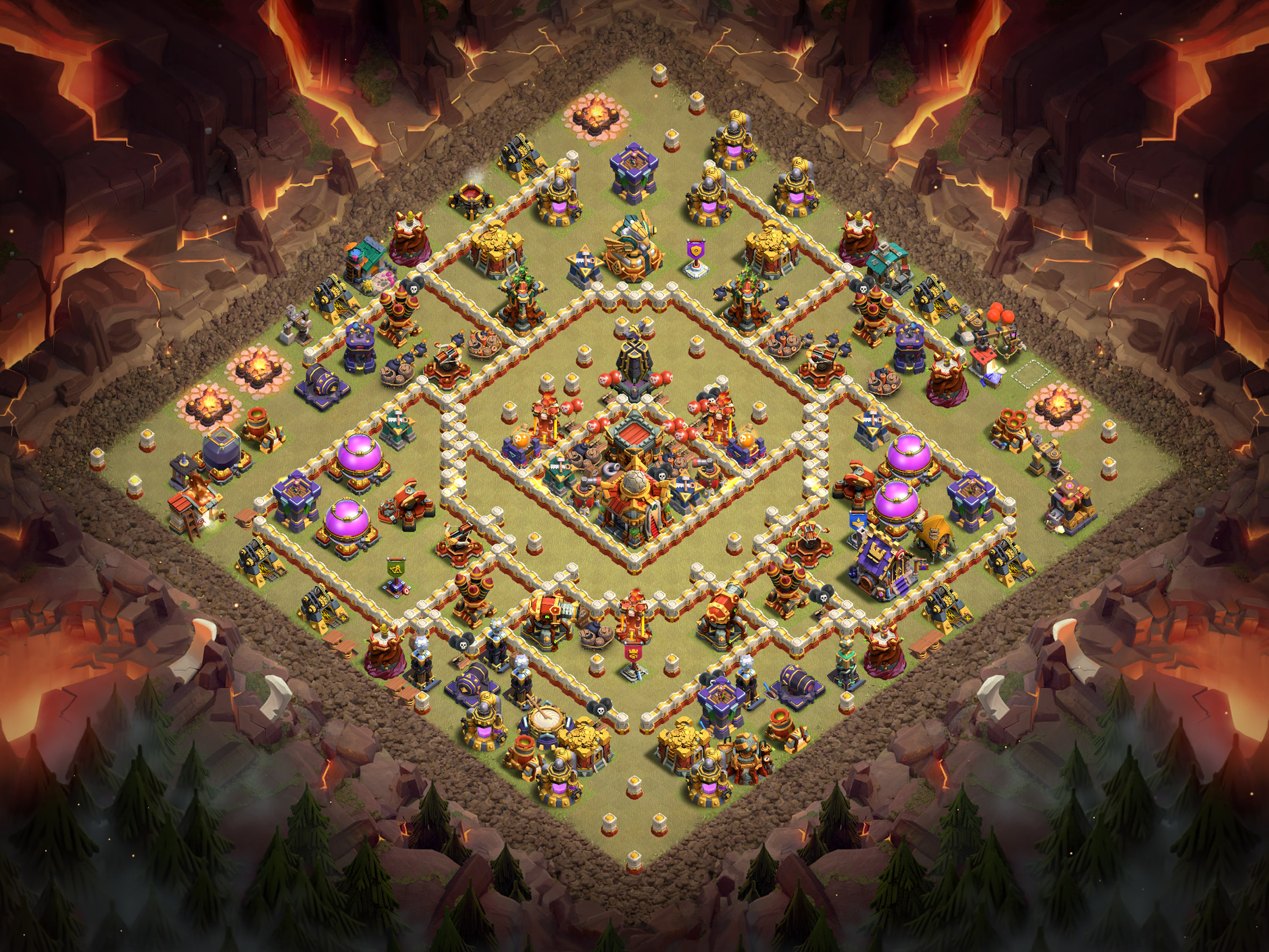 Th16 War Base Layout 10 layout