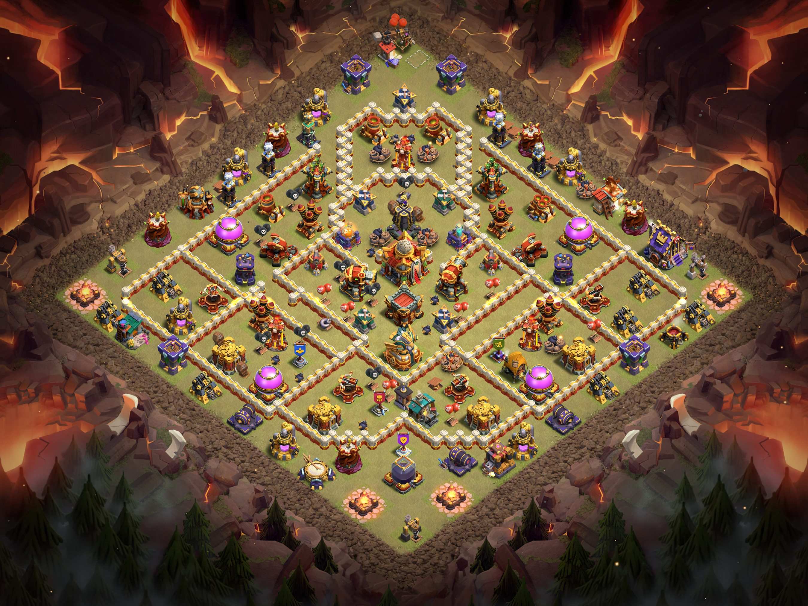 Th16 War Base Layout 11 layout