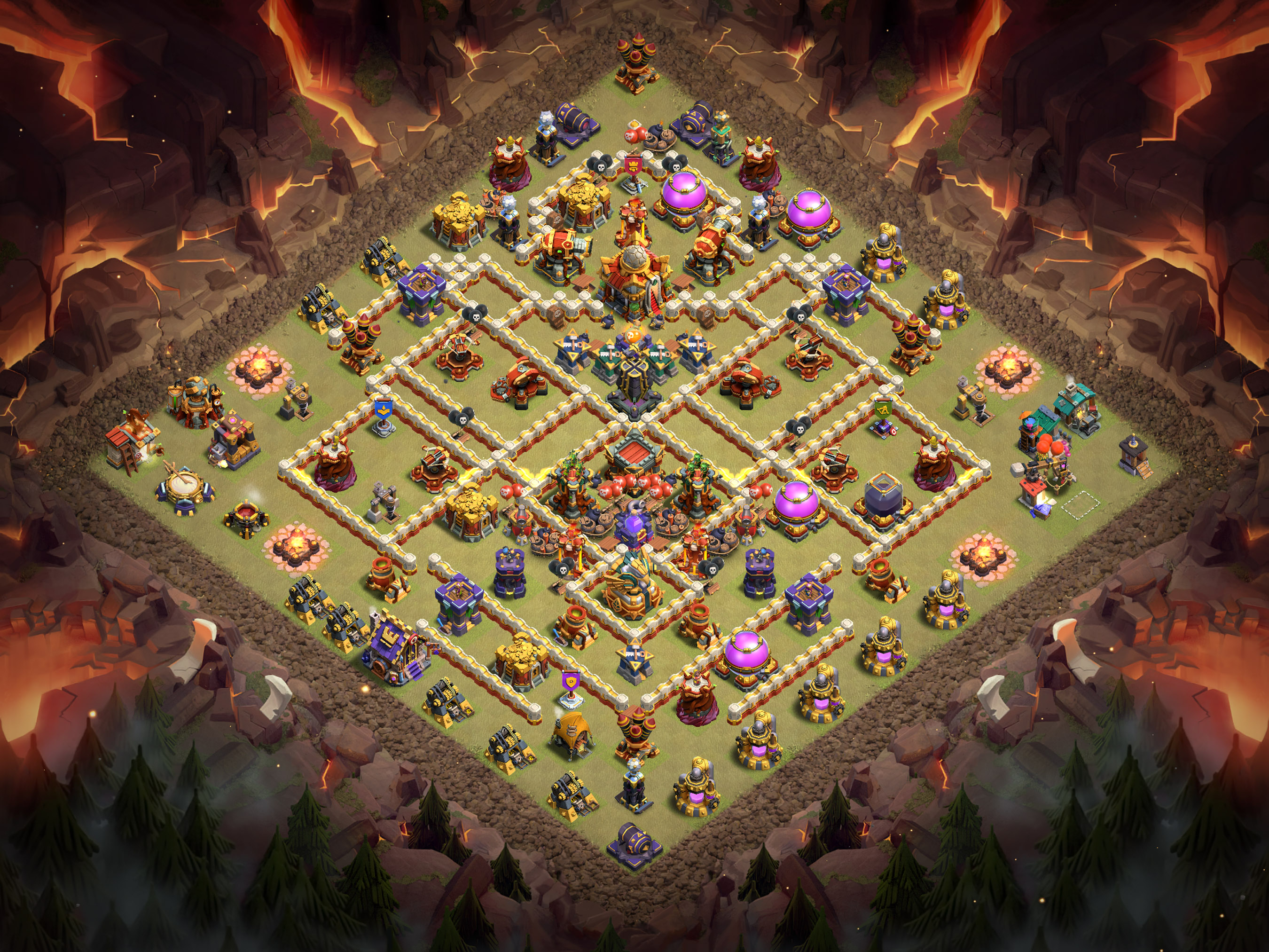 Th16 War Base Layout 13 layout