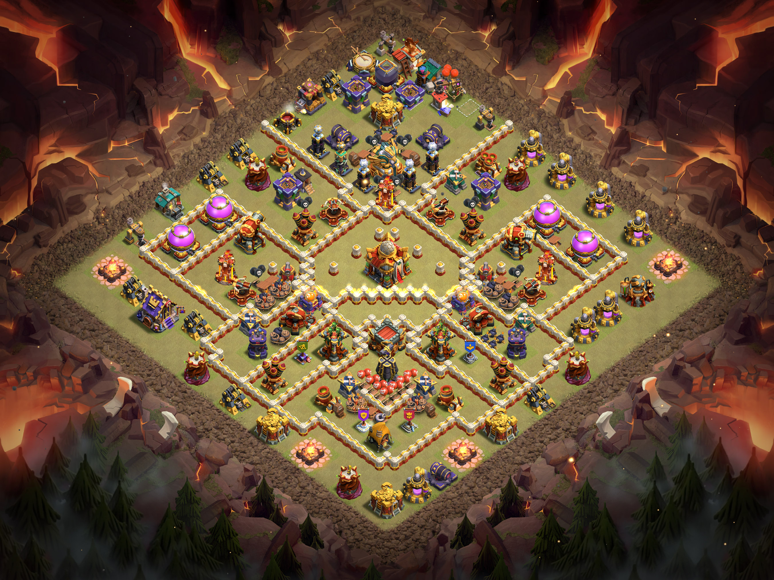 Th16 War Base Layout 14 layout