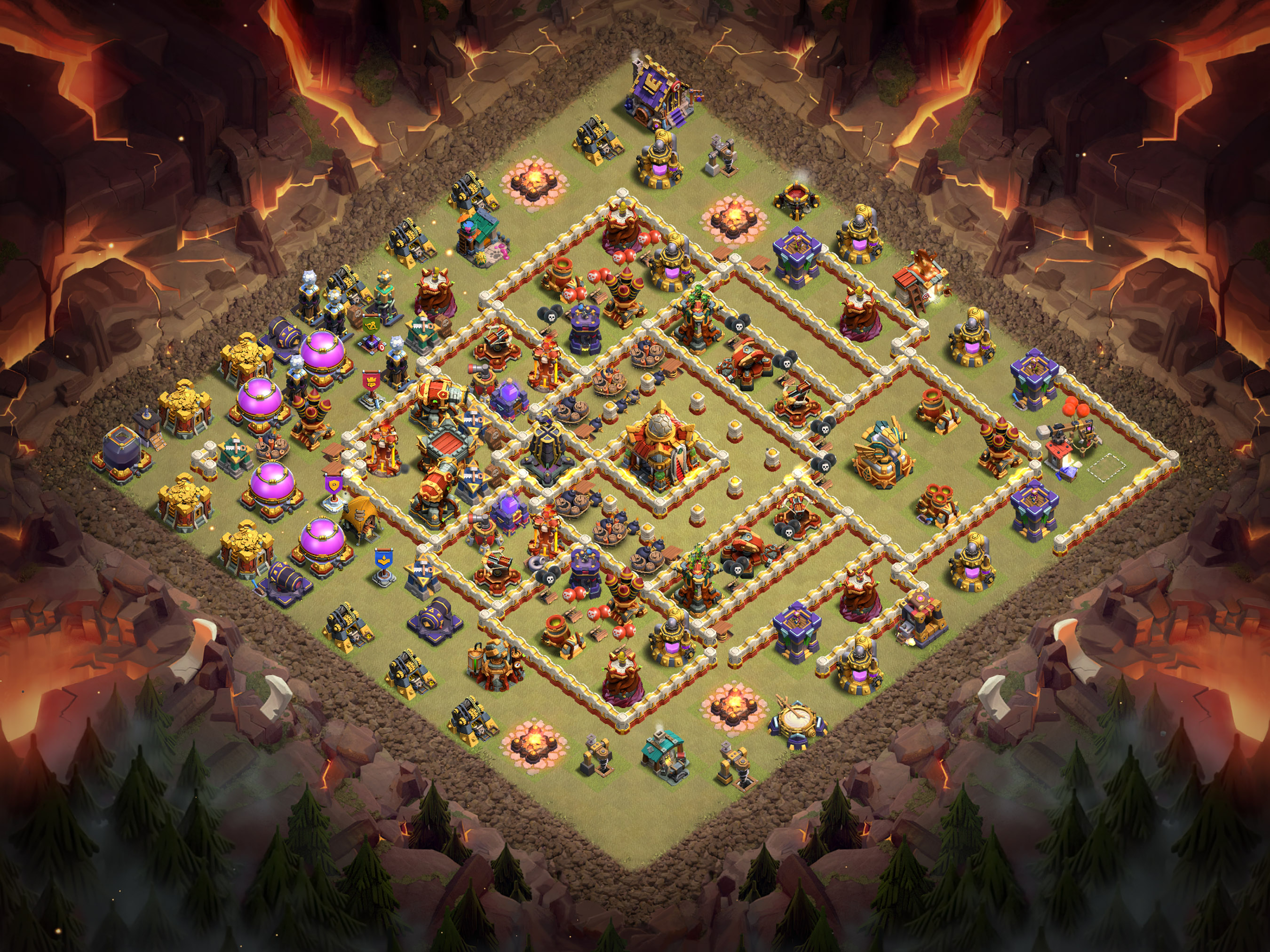 Th16 War Base Layout 16 layout