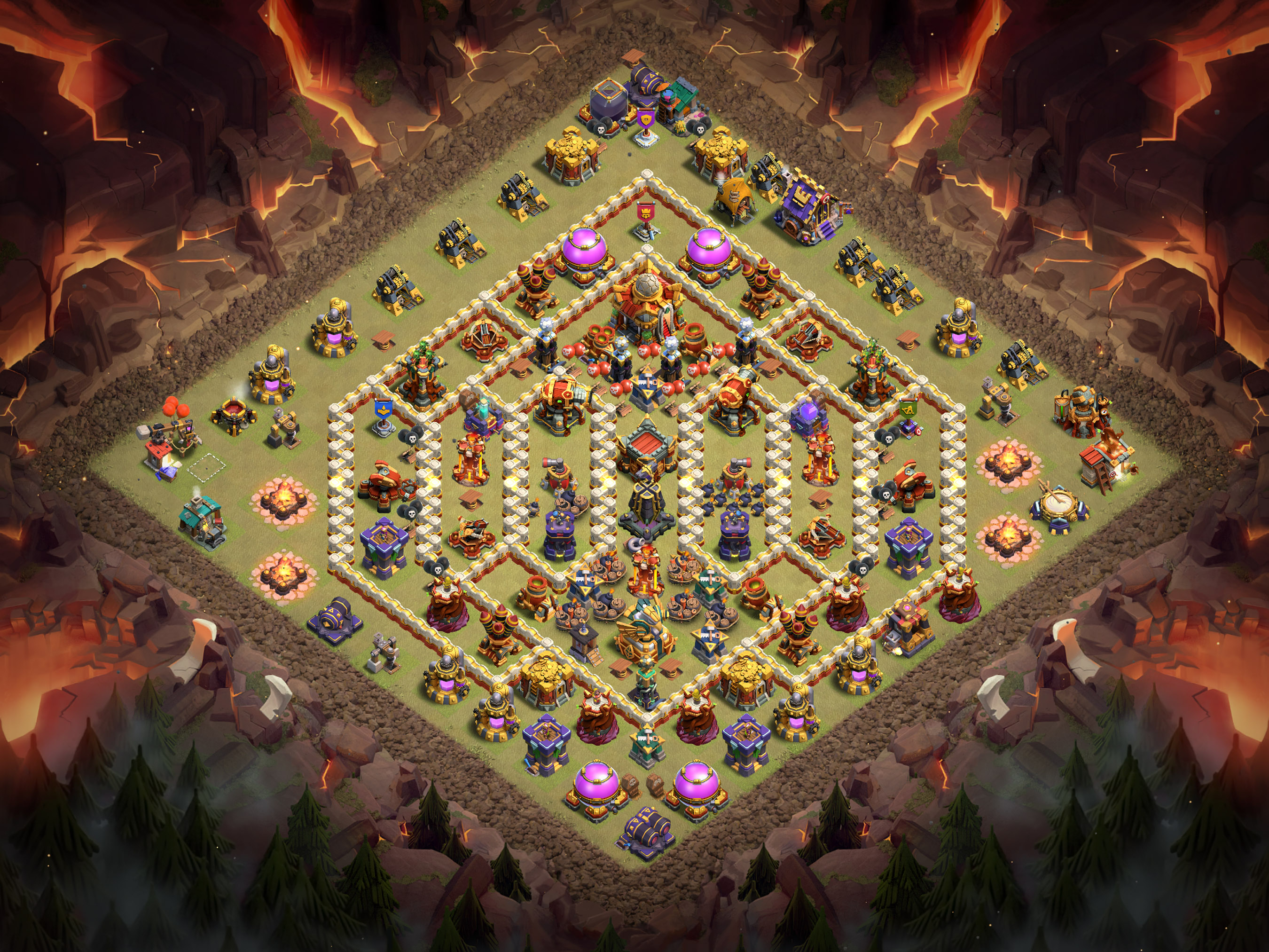 Th16 War Base Layout 19 layout