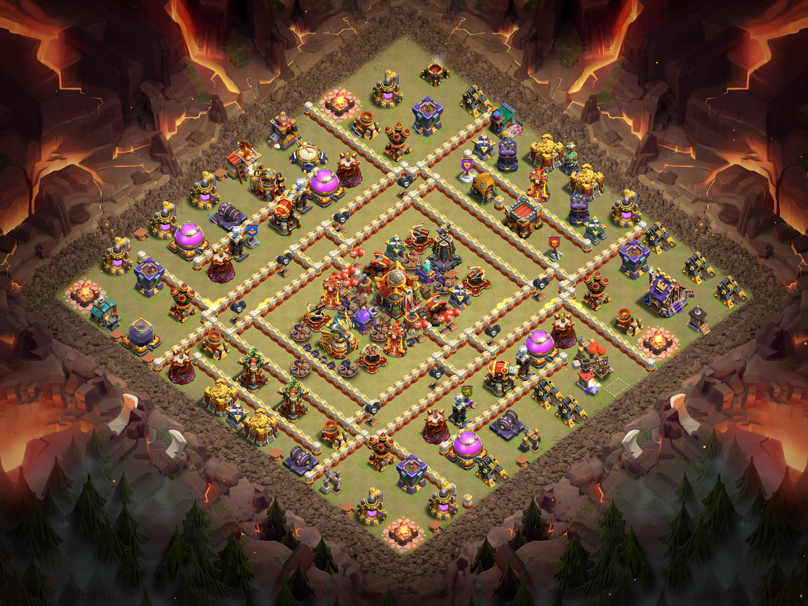 Th16 War Base Layout 22 layout