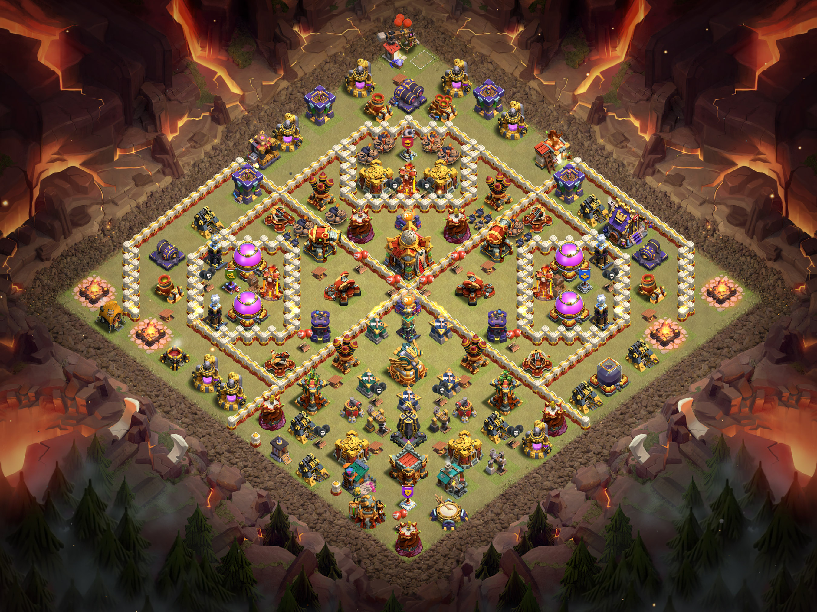 Th16 War Base Layout 24 layout