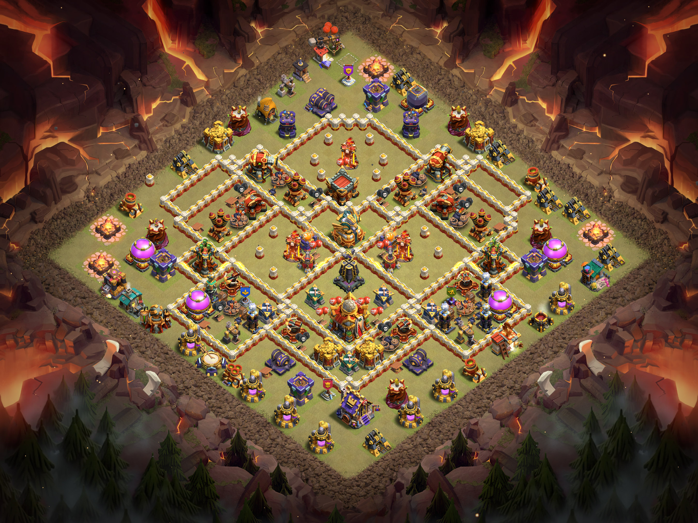 Th16 War Base Layout 3 layout