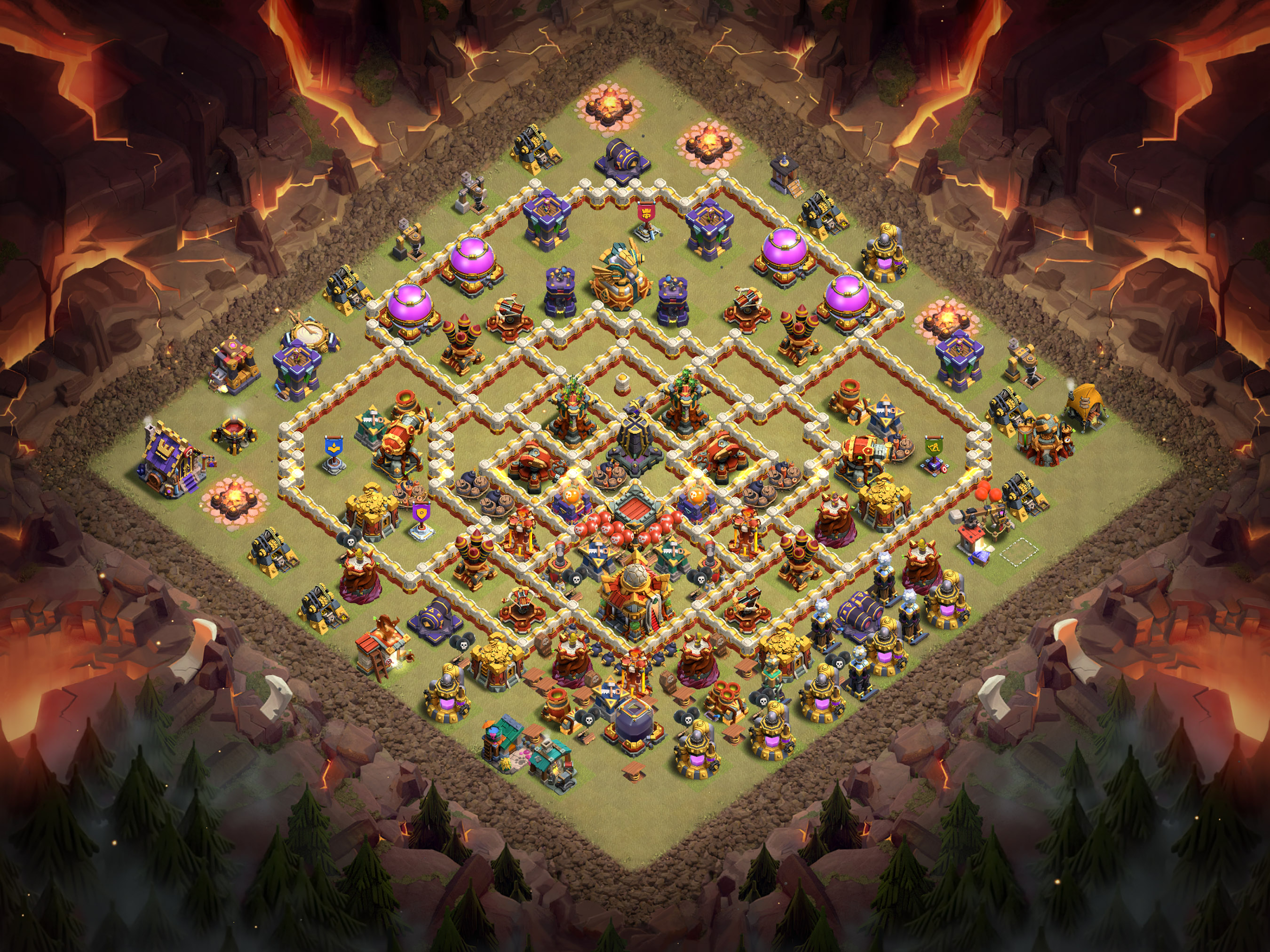 Th16 War Base Layout 7 layout