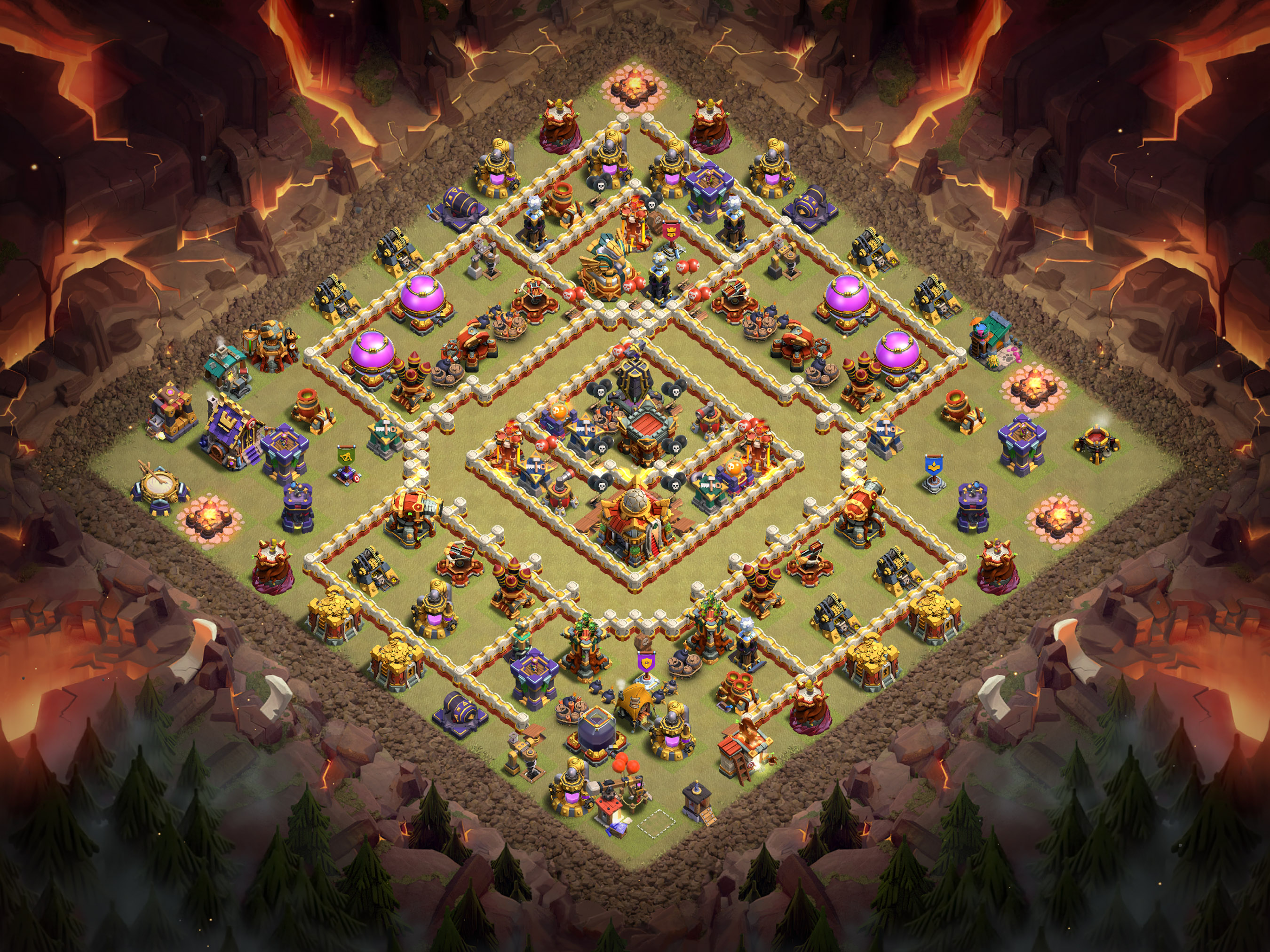 Th16 War Base Layout 8 layout