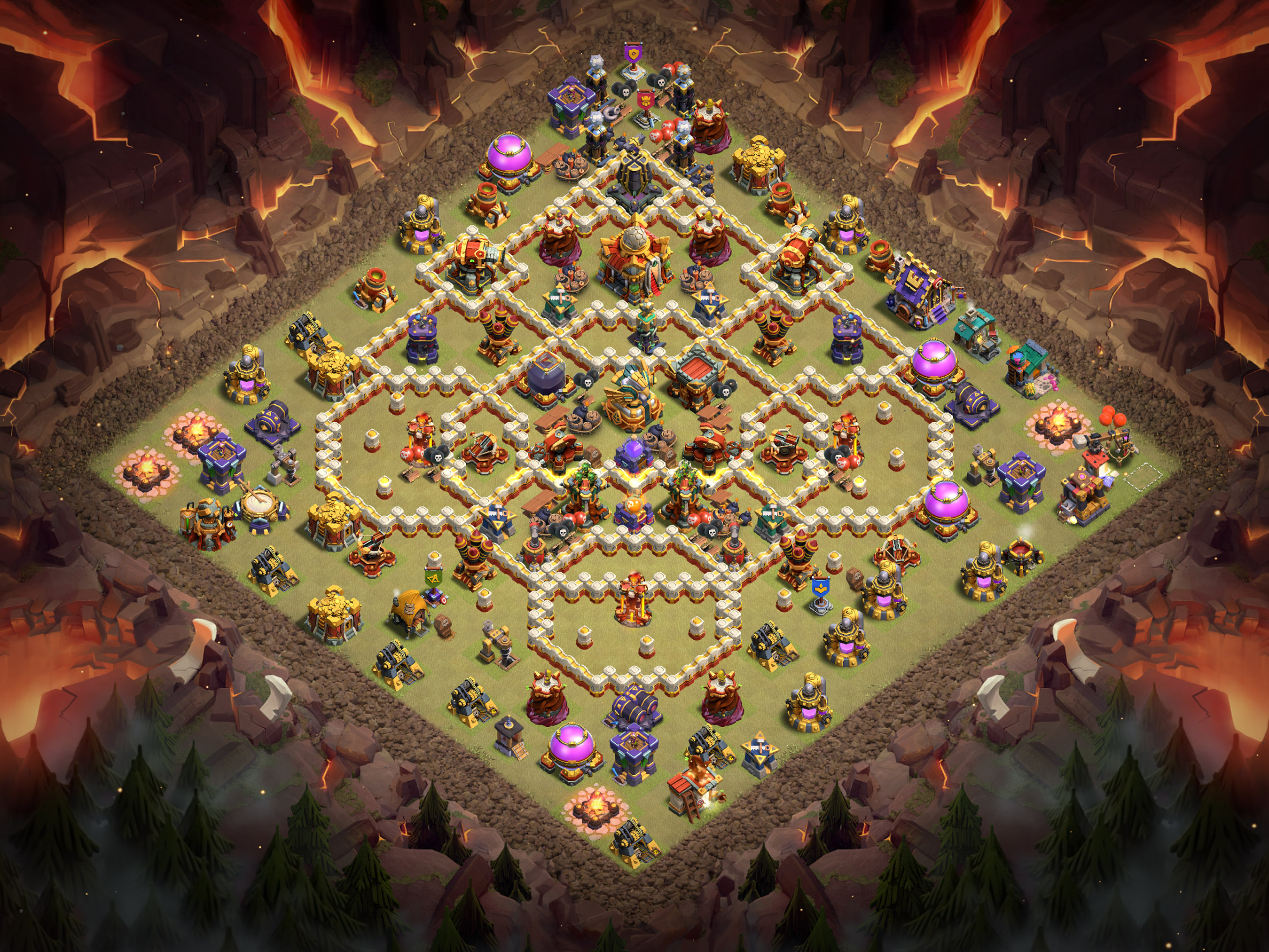 Th16 War Base Layout 9 layout