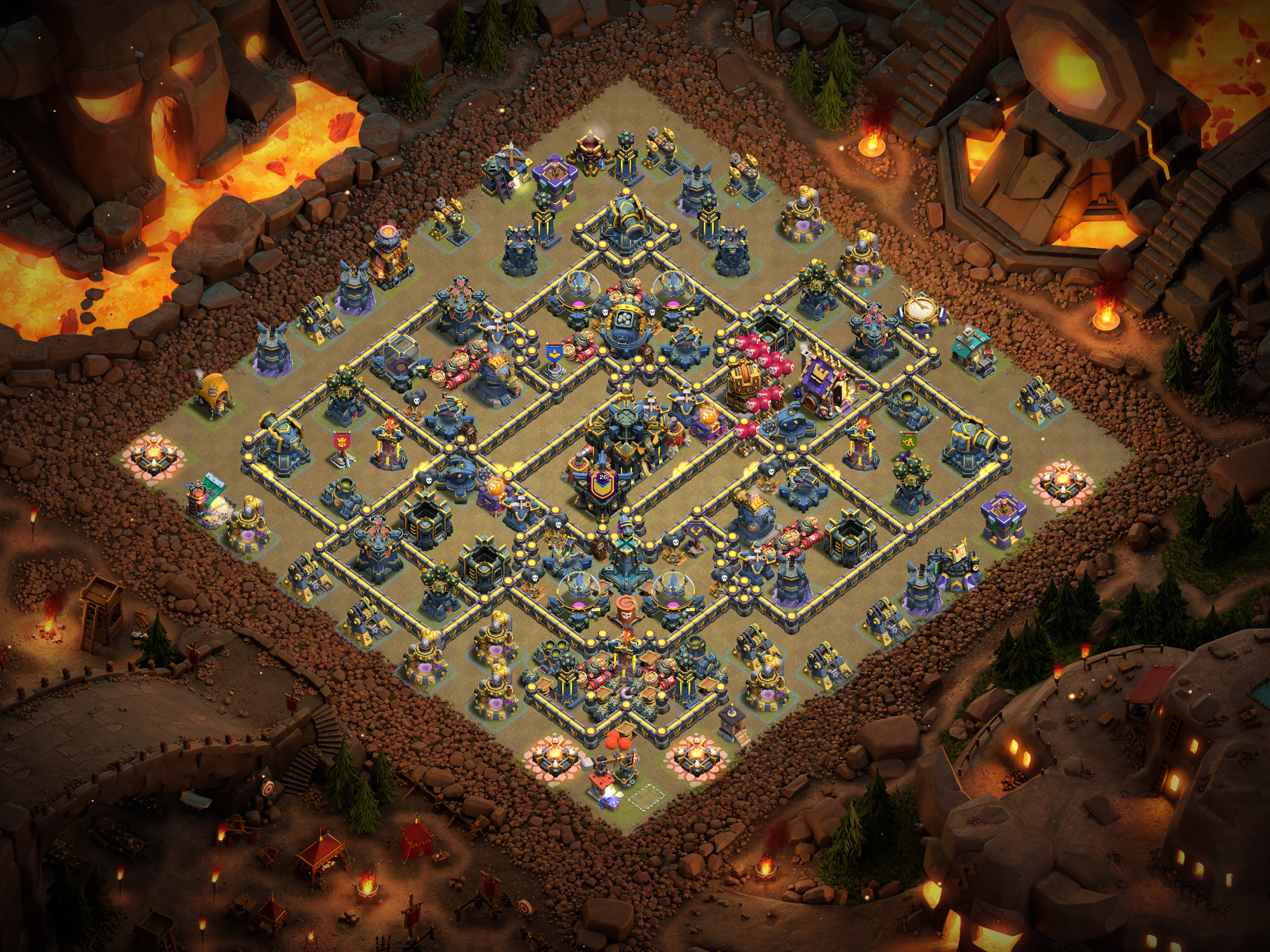 Th17 War Base Layout 15 layout