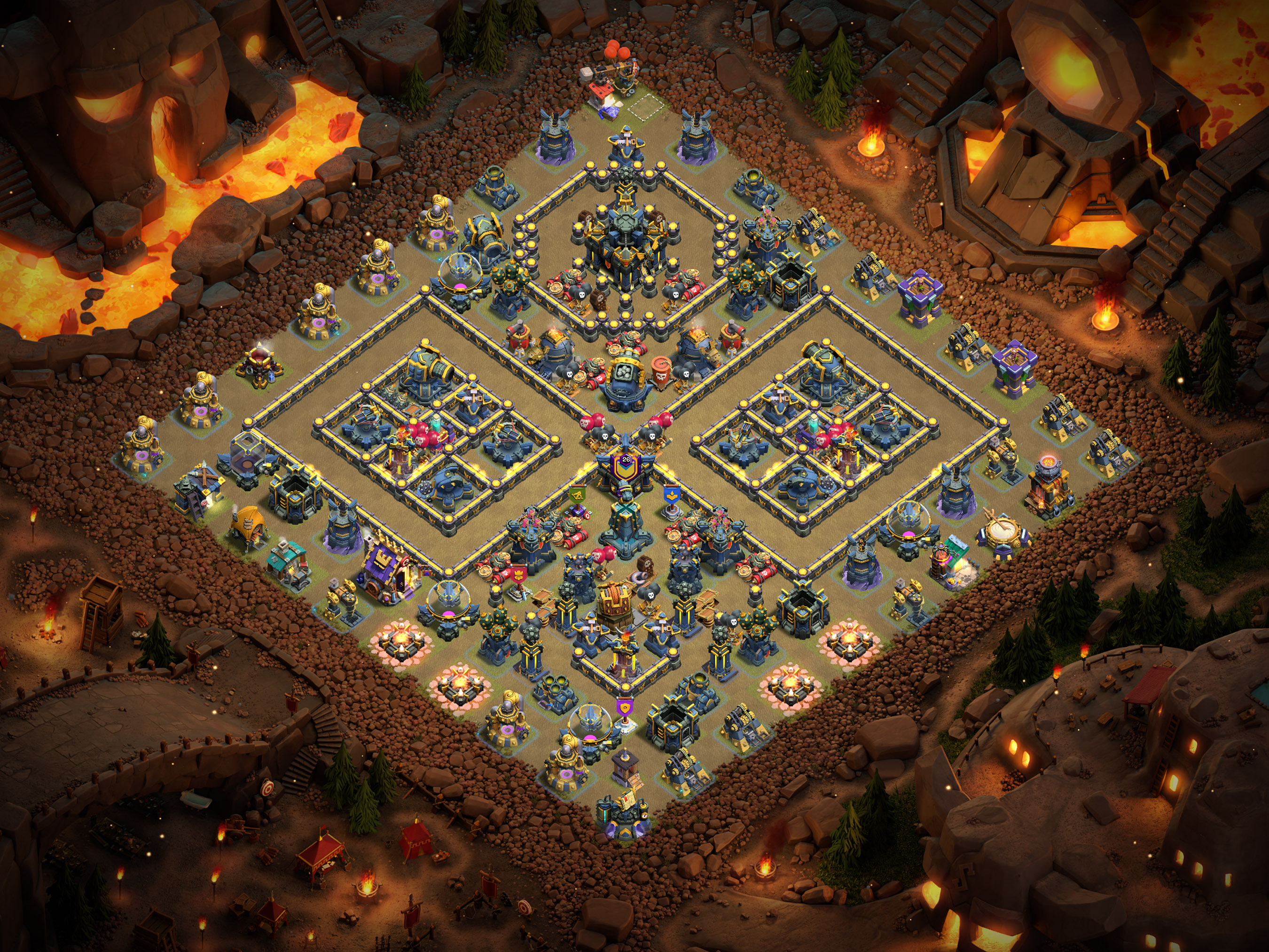 Th17 War Base Layout 16 layout