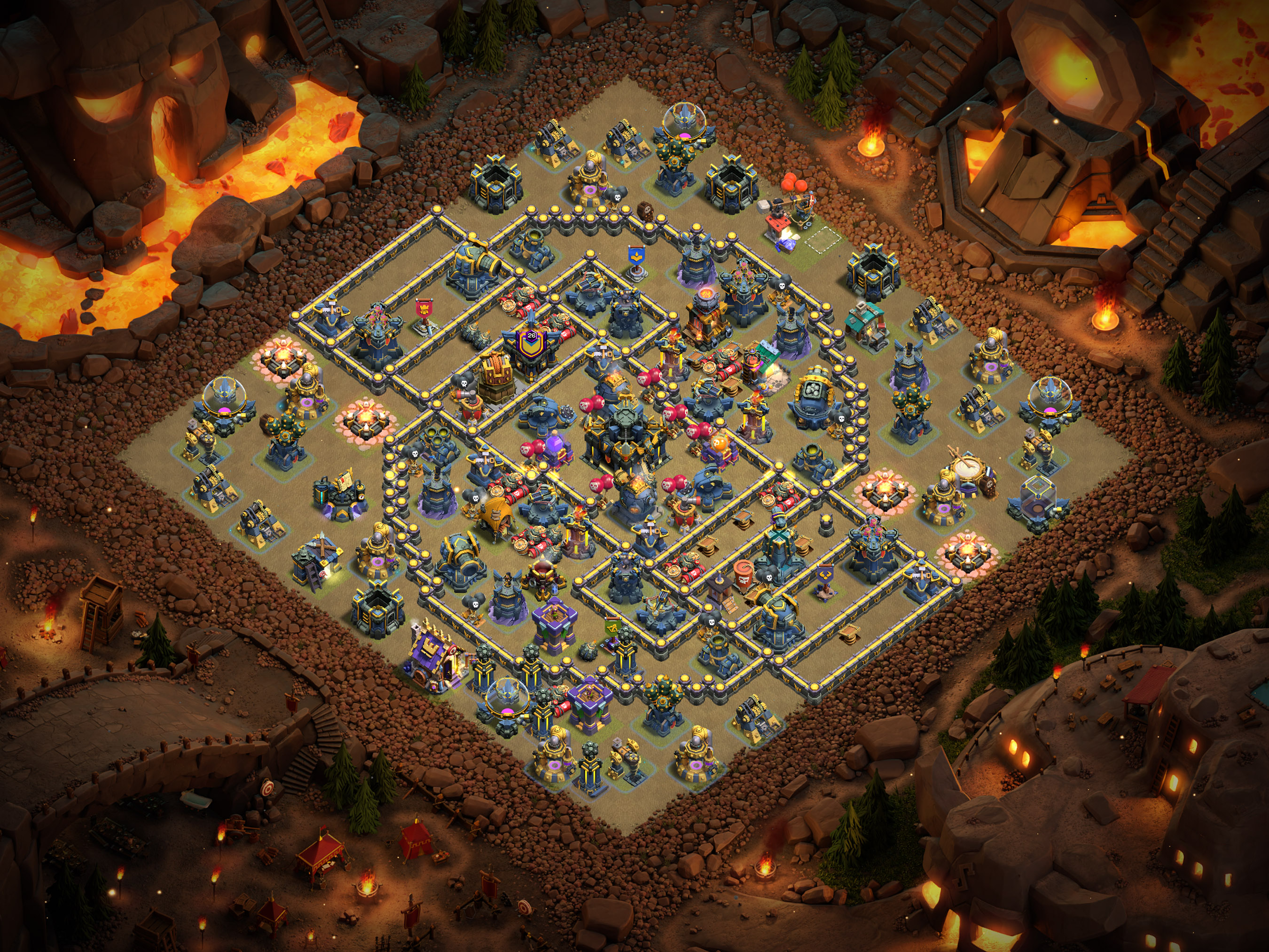 Th17 War Base Layout 24 layout