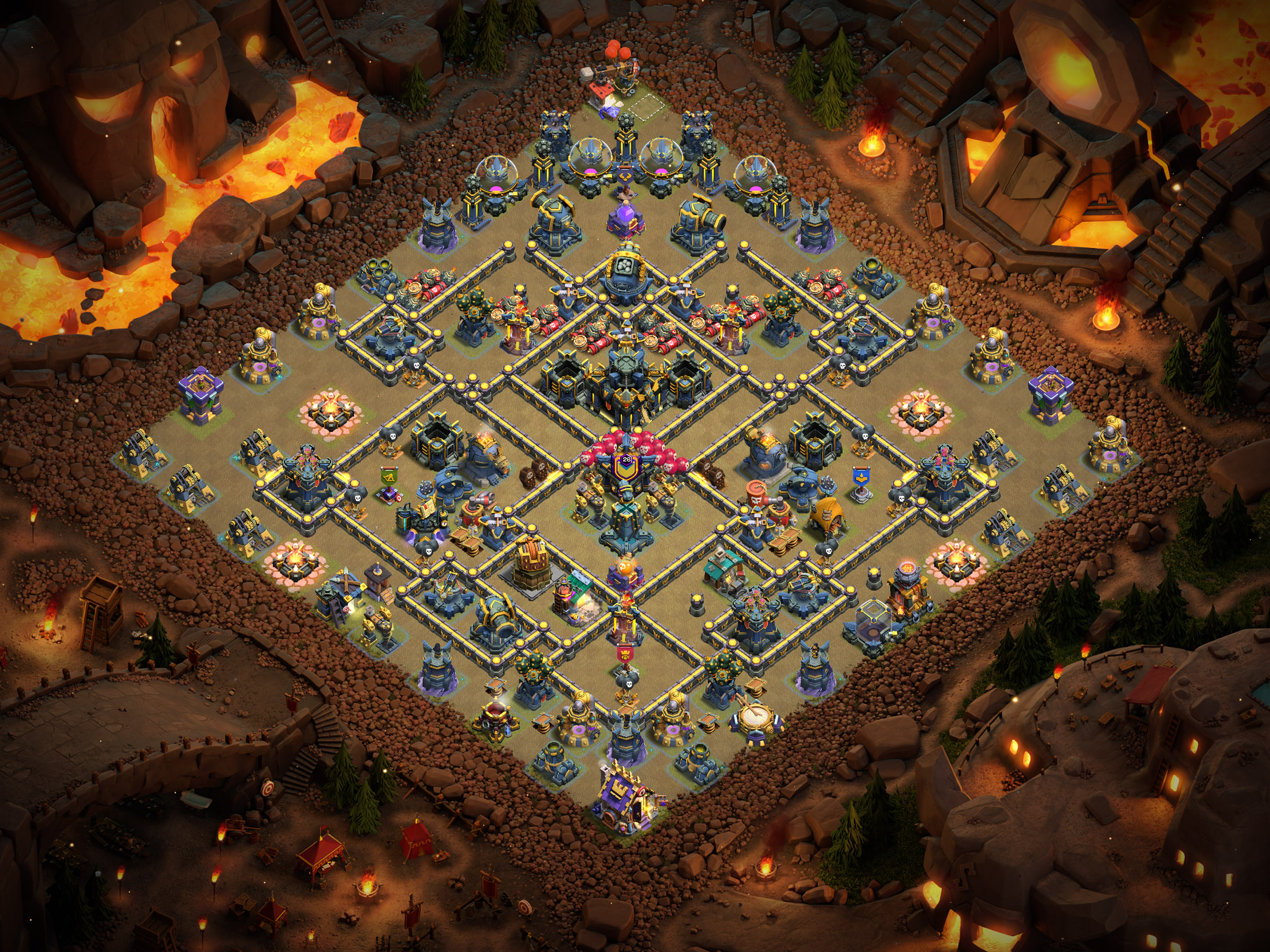 Th17 War Base Layout 8 layout