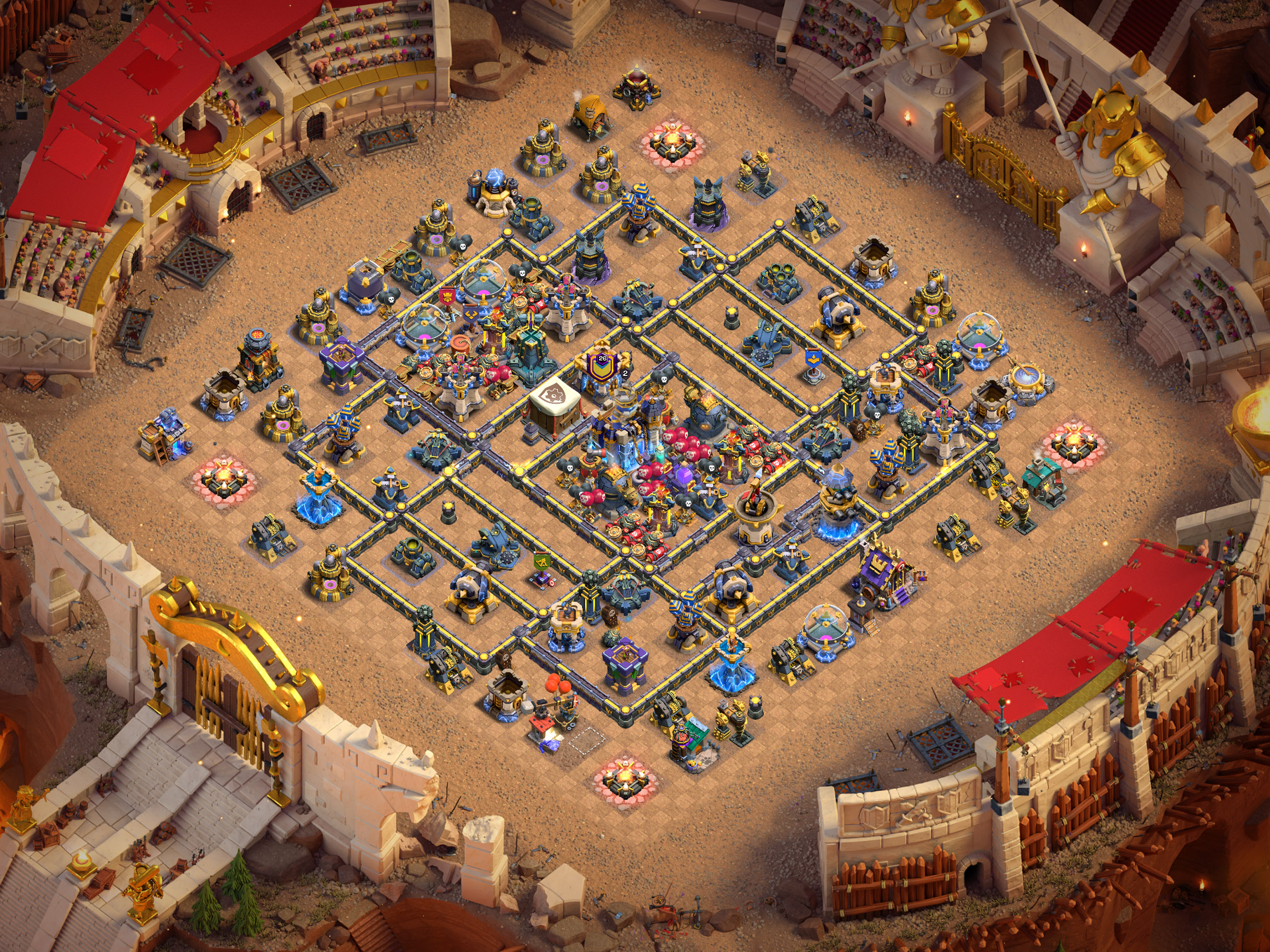 Th18 War Base Layout 12 layout